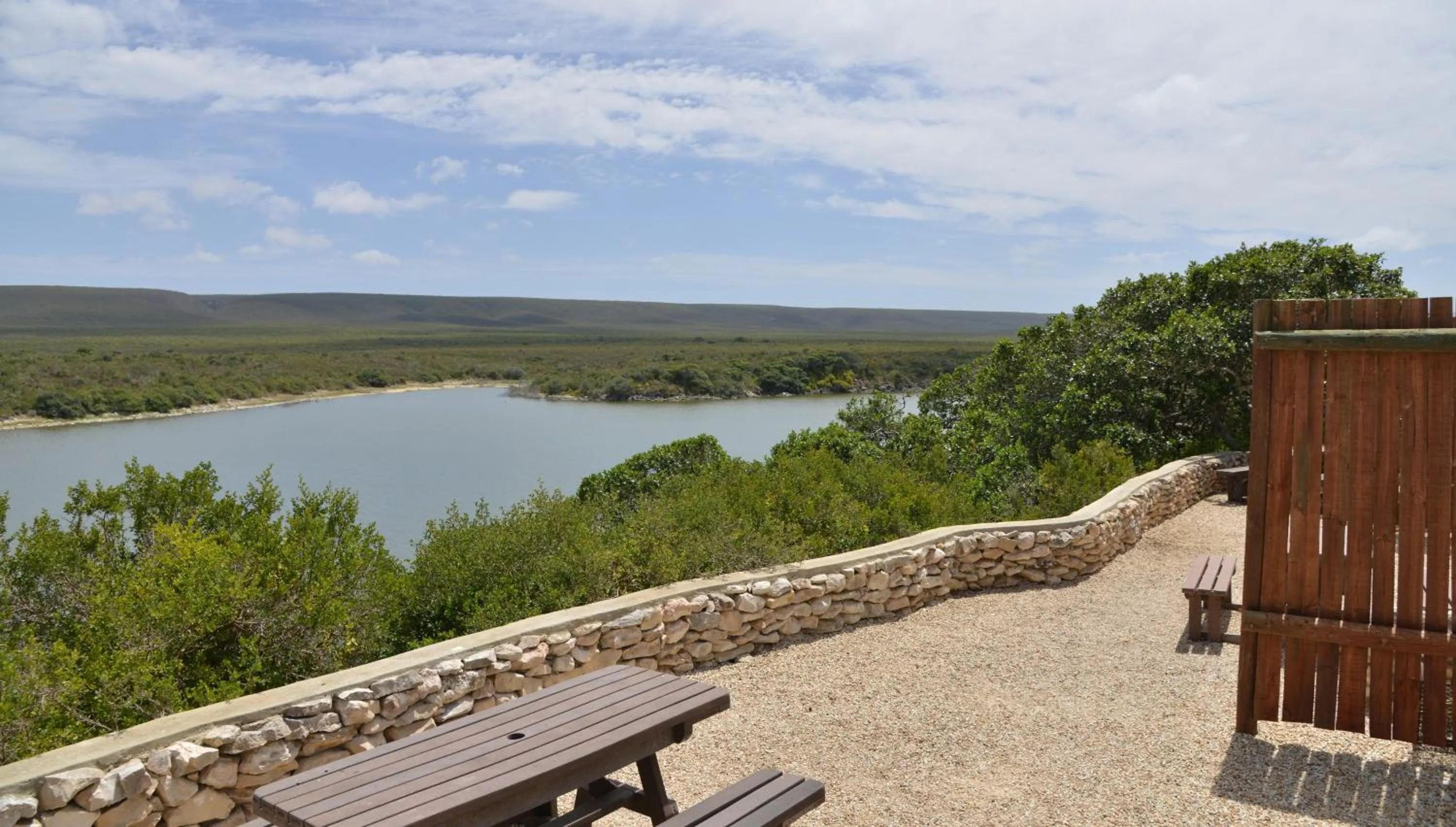 Lake view in De Hoop Collection - Campsite Rondawels