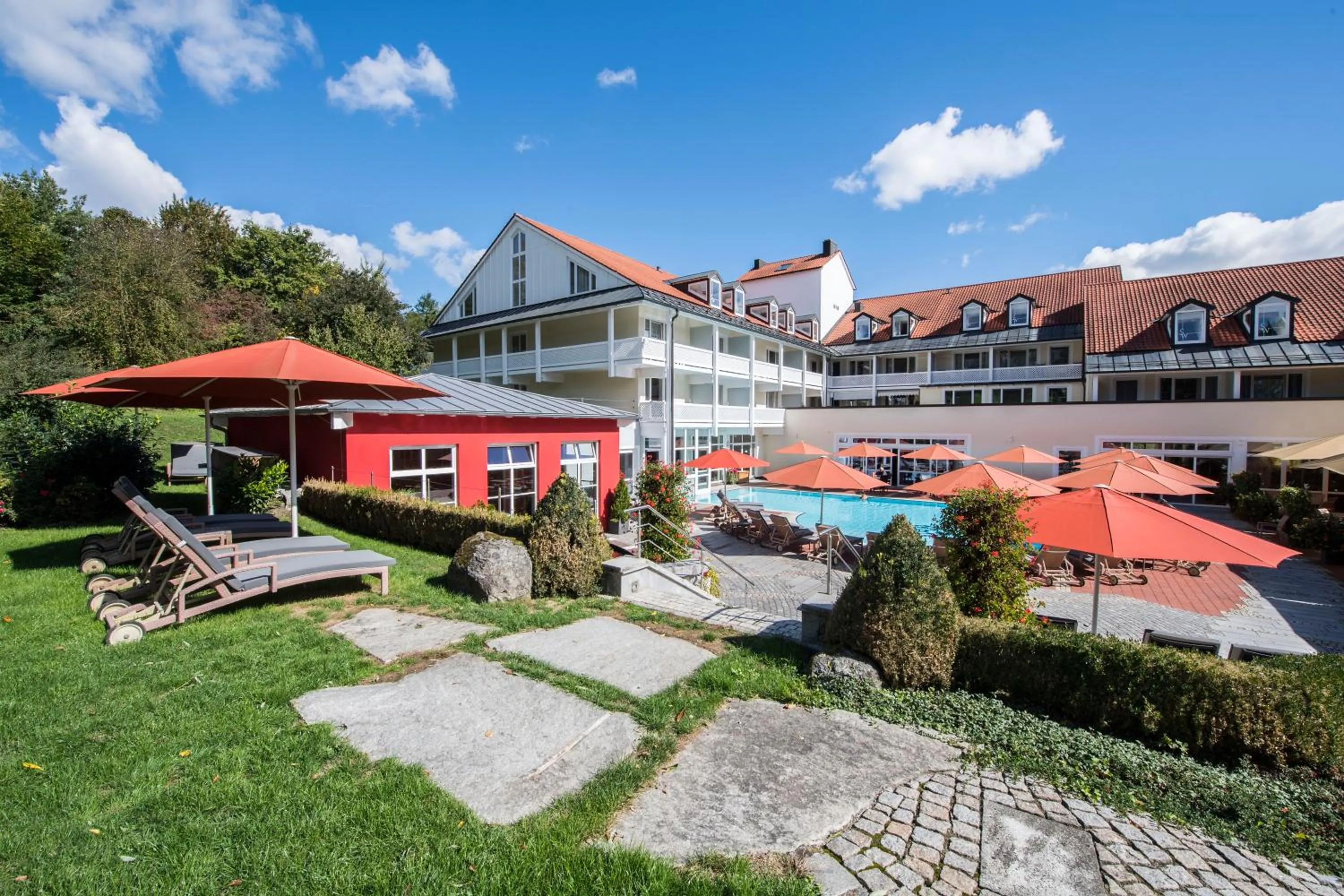 Garden in Hotel St. Wolfgang