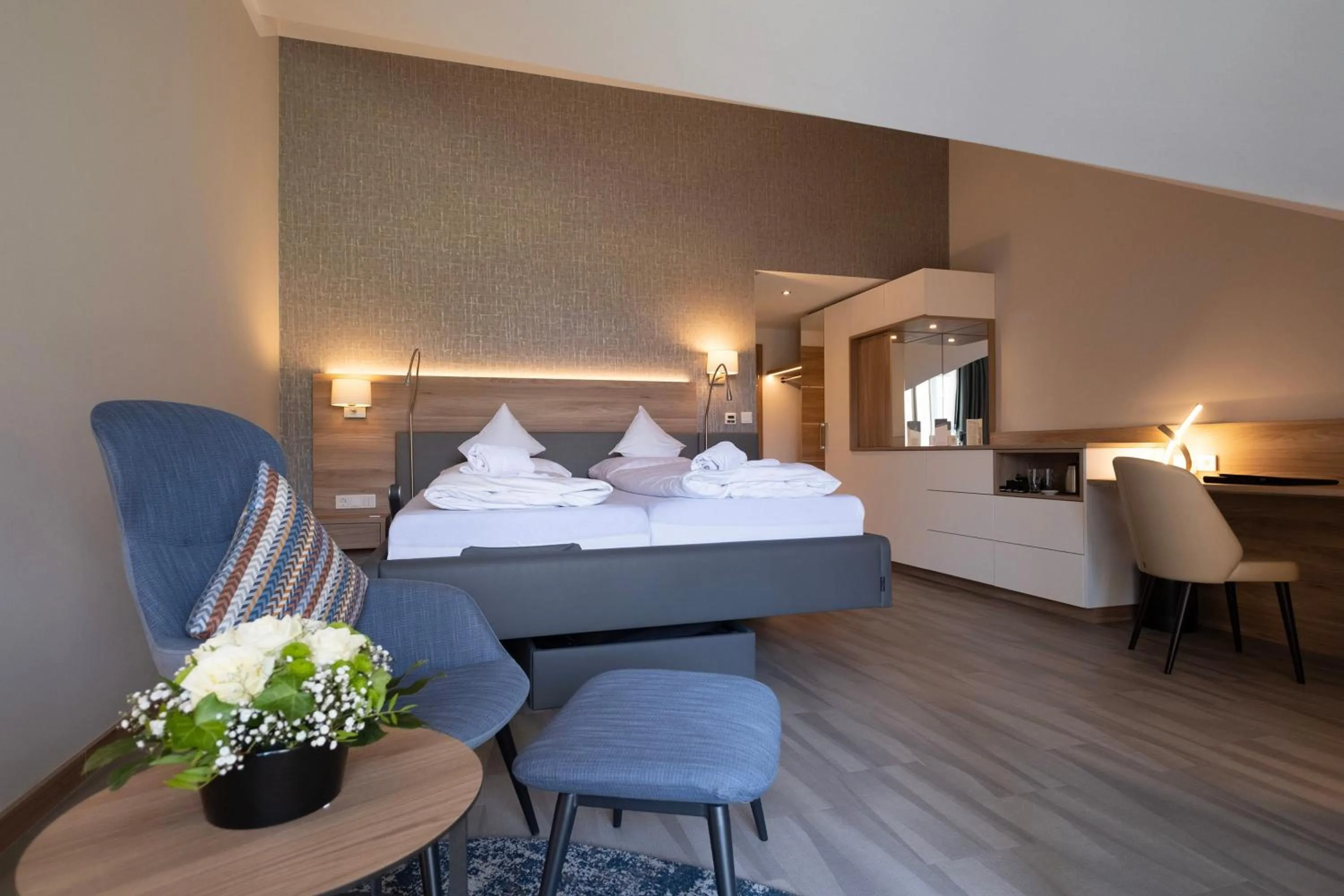 Bedroom, Bed in Hotel St. Wolfgang