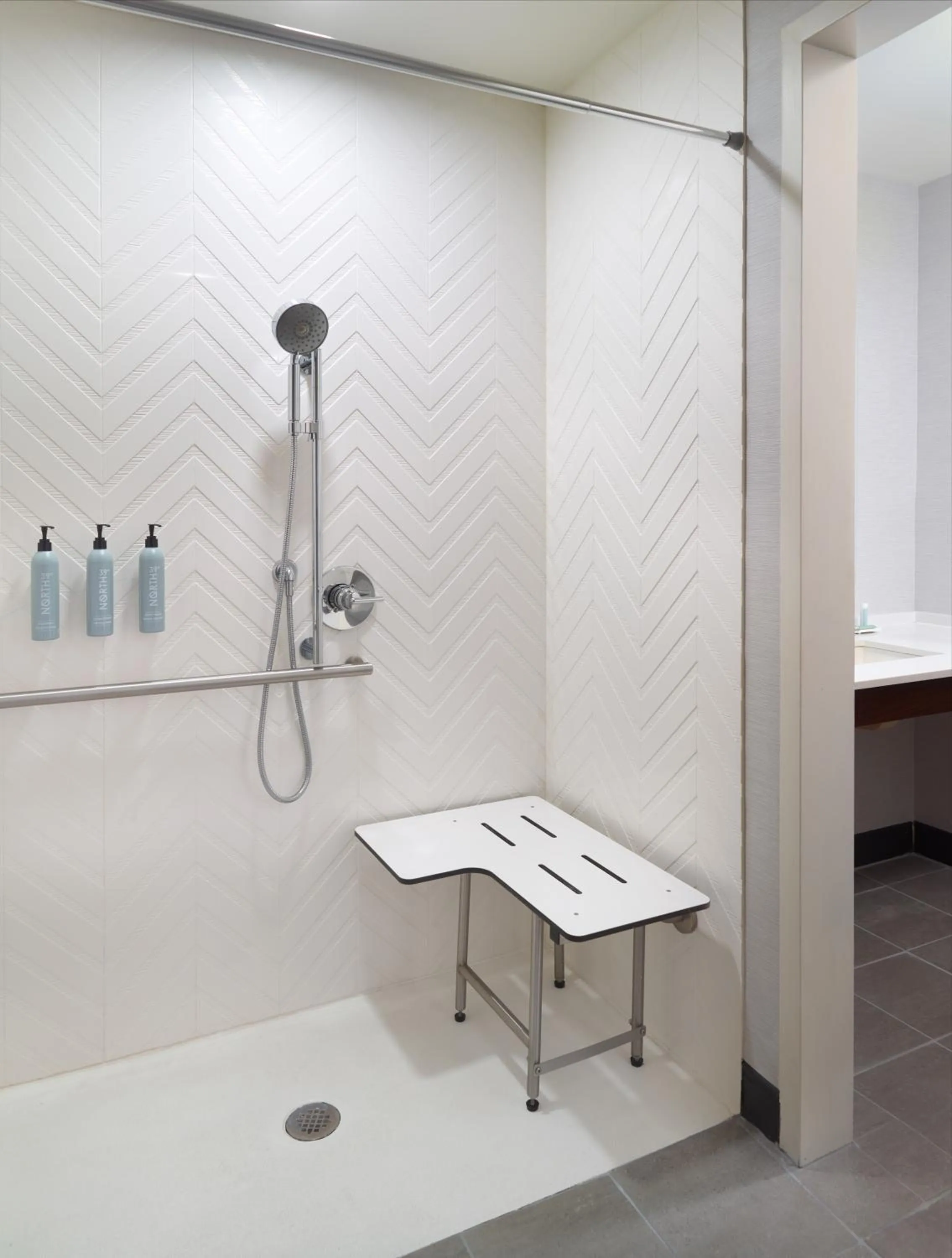 Shower in Courtyard by Marriott Atlanta Dunwoody