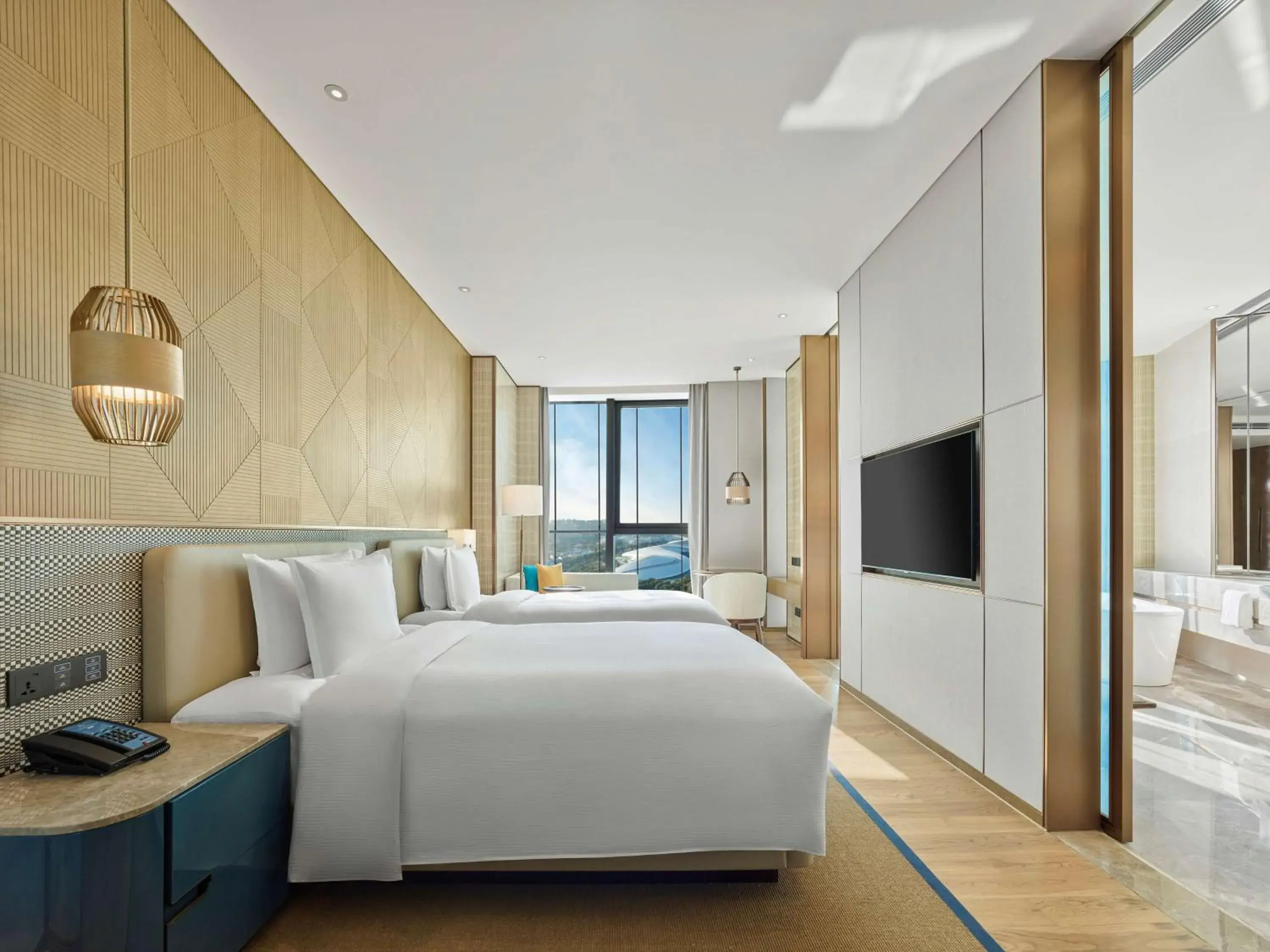 Deluxe Twin Room in Hilton Hainan Ocean Flower Island Deluxe Twin Room in Hilton Hainan Ocean Flower Island