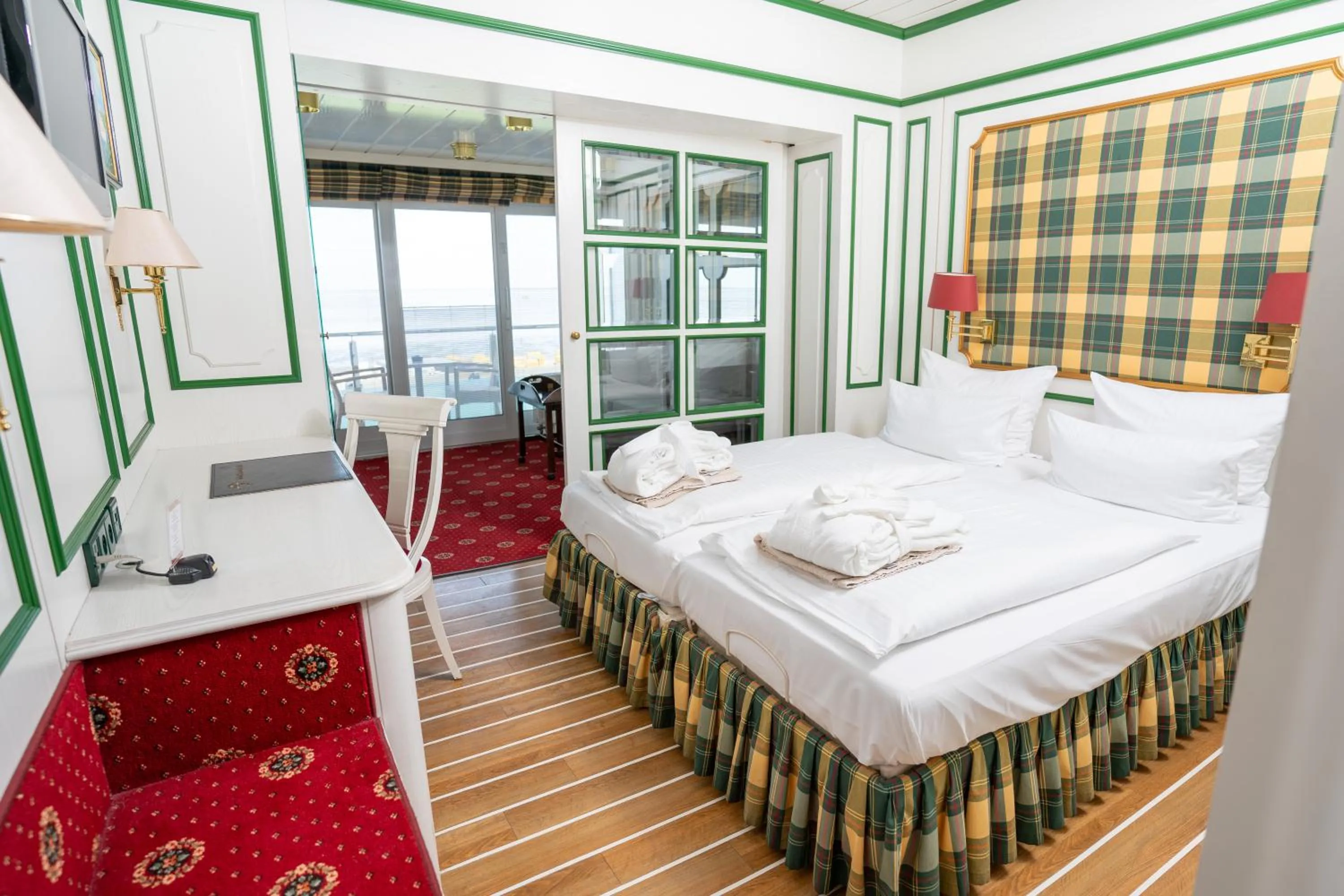 Bedroom, Bed in Hotel Strandperle