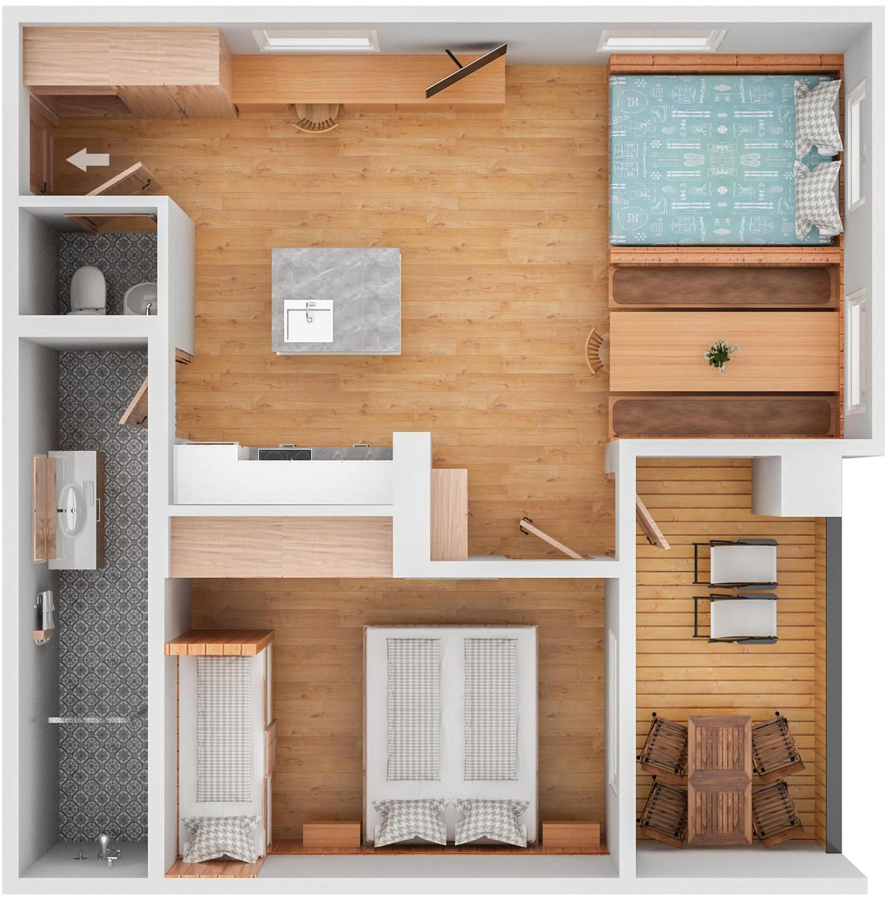 Floor plan in Berghaus Schröcken - Hotel Apartments Spa