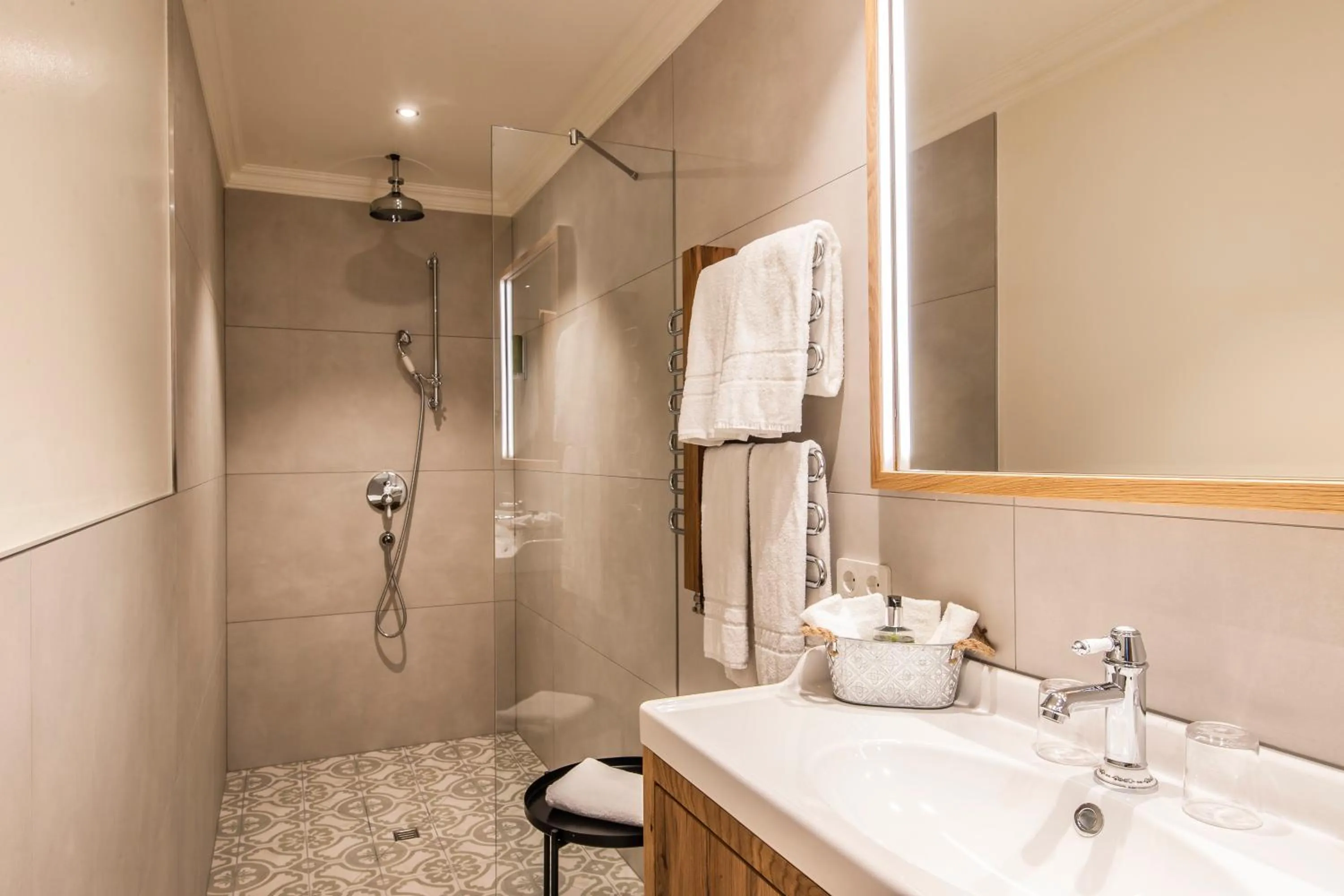 Bathroom in Berghaus Schröcken - Hotel Apartments Spa