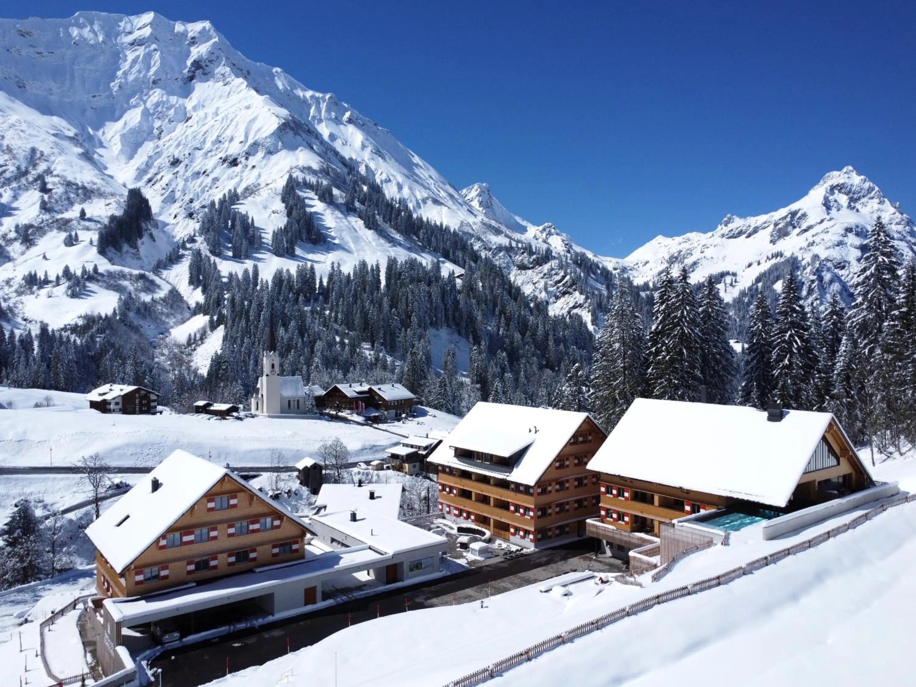 Property building in Berghaus Schröcken - Hotel Apartments Spa