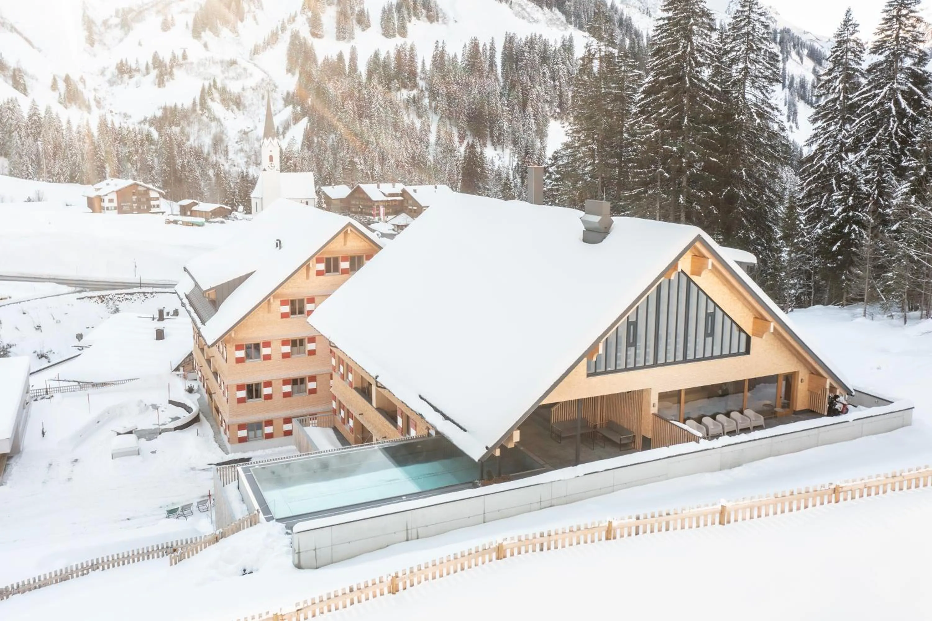 Property building in Berghaus Schröcken - Hotel Apartments Spa