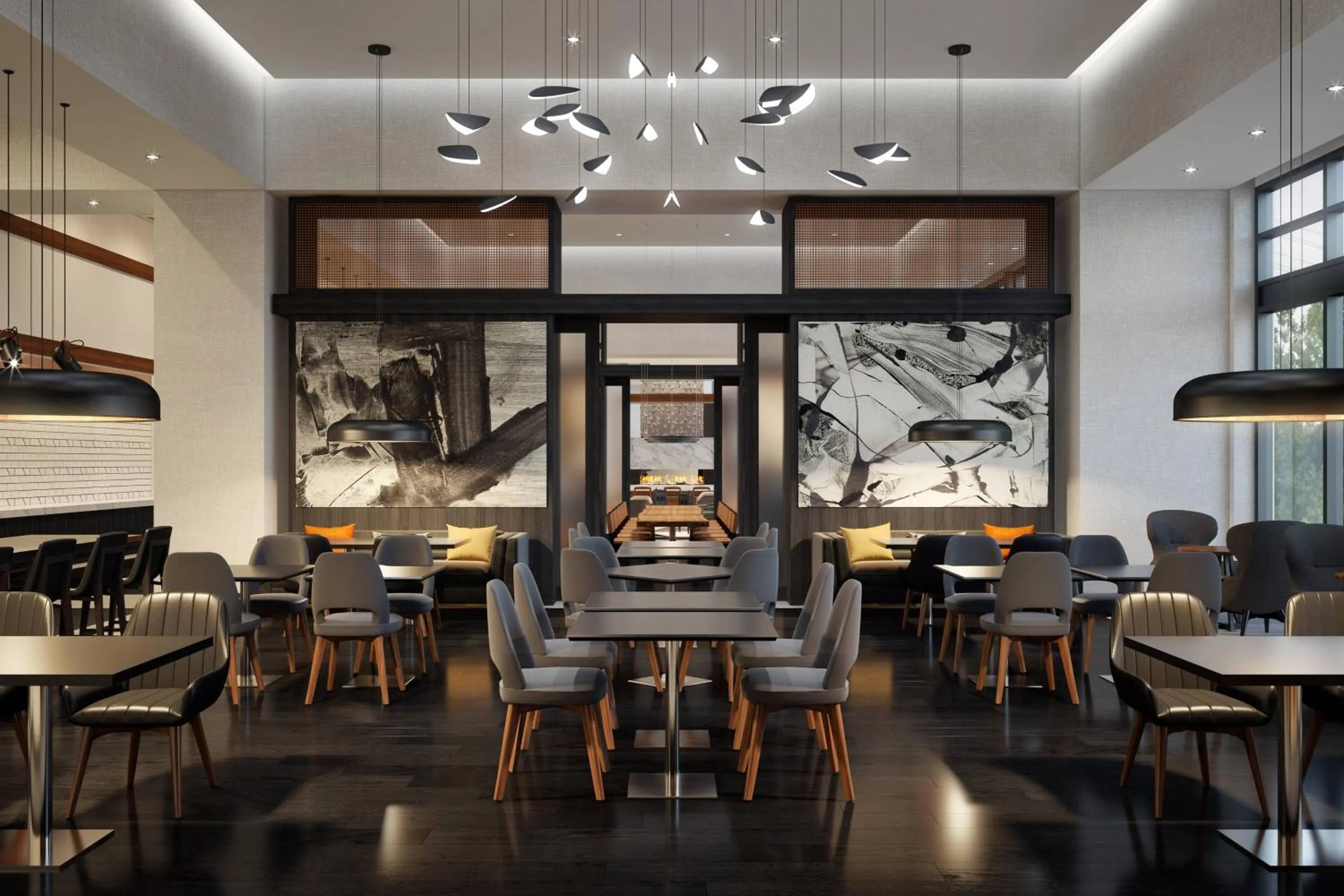 Restaurant/places to eat in Marriott Owings Mills Metro Centre