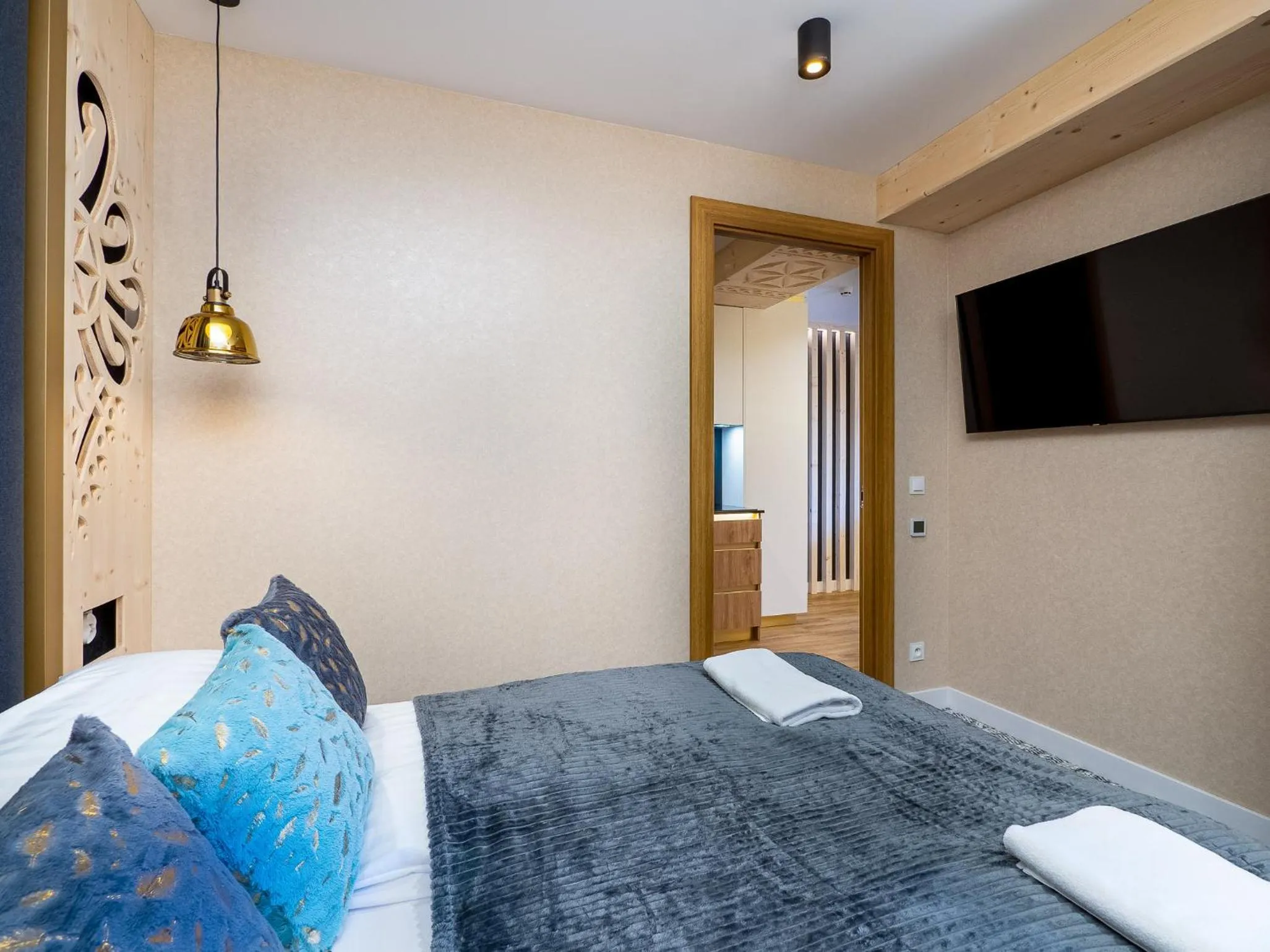 Bedroom, Bed in Aparthotel Góralski Spa 2