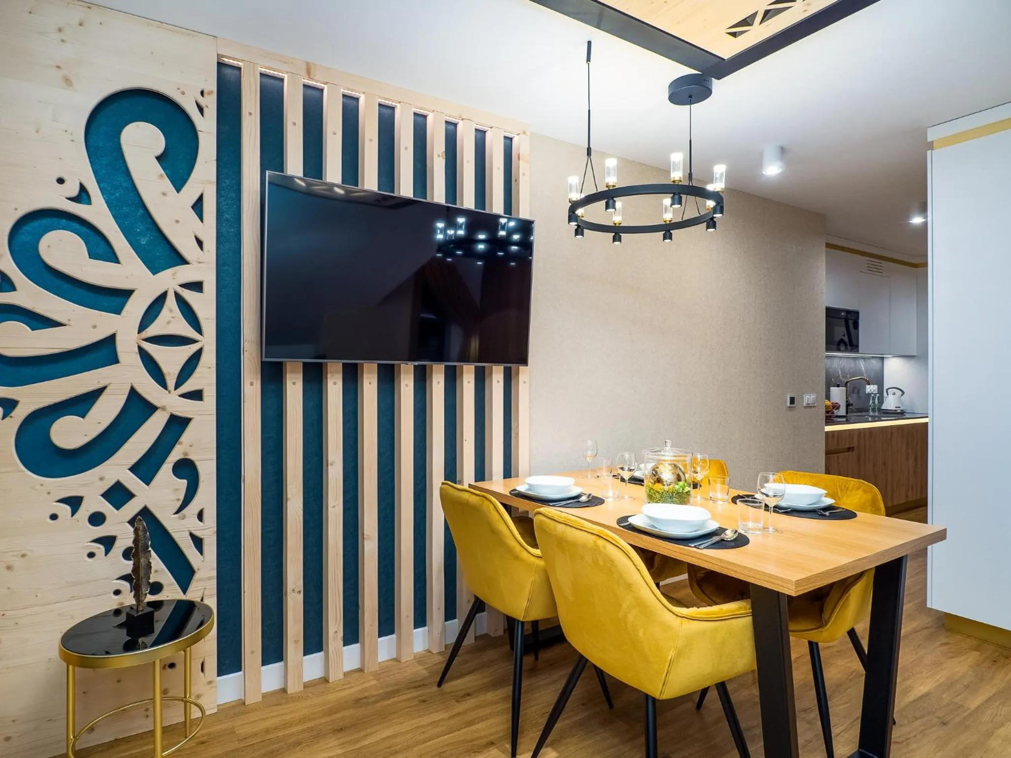 Kitchen or kitchenette in Aparthotel Góralski Spa 2