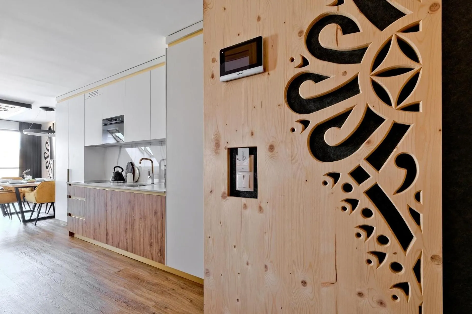 Kitchen or kitchenette in Aparthotel Góralski Spa 2