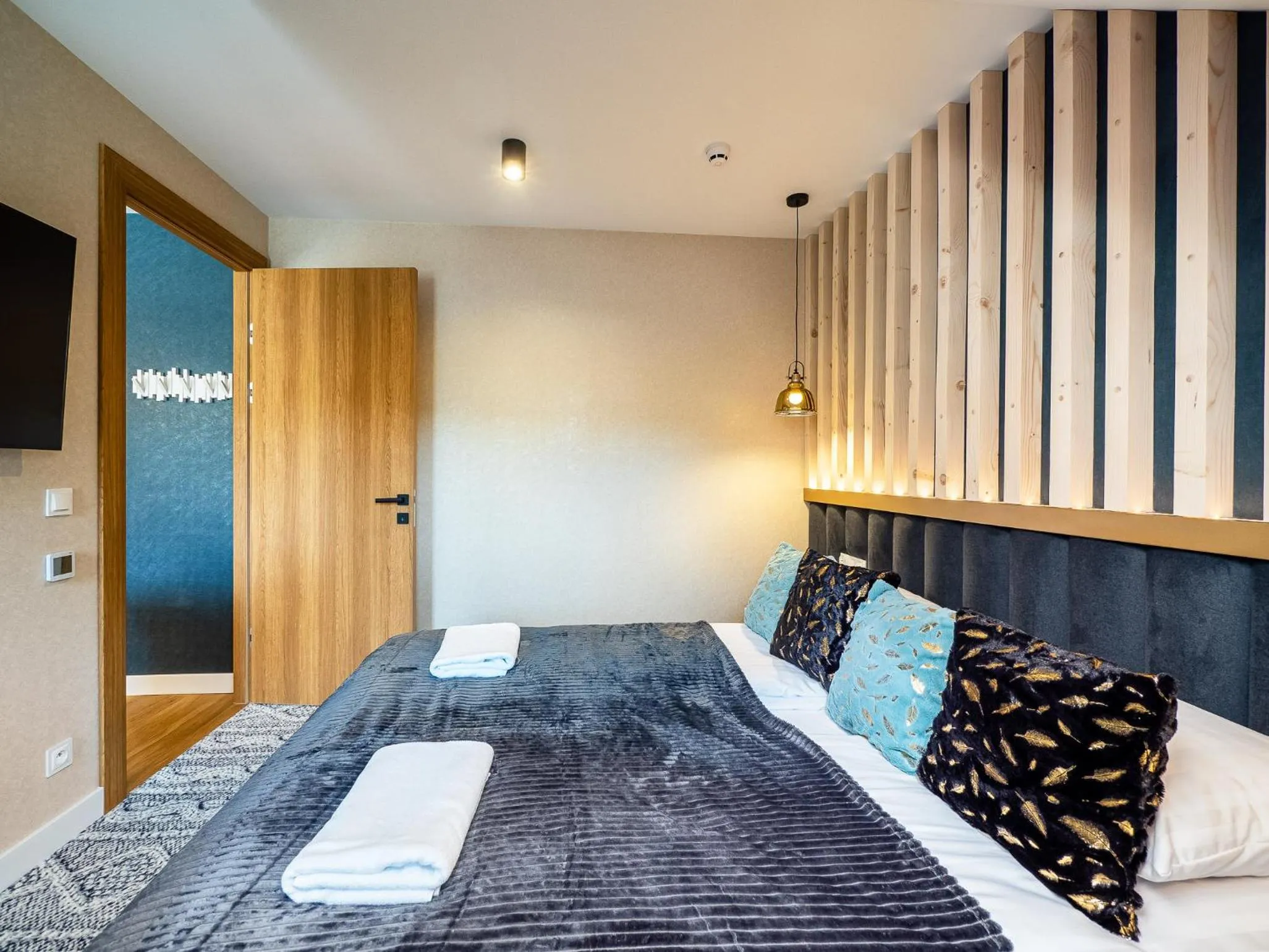 Bedroom, Bed in Aparthotel Góralski Spa 2