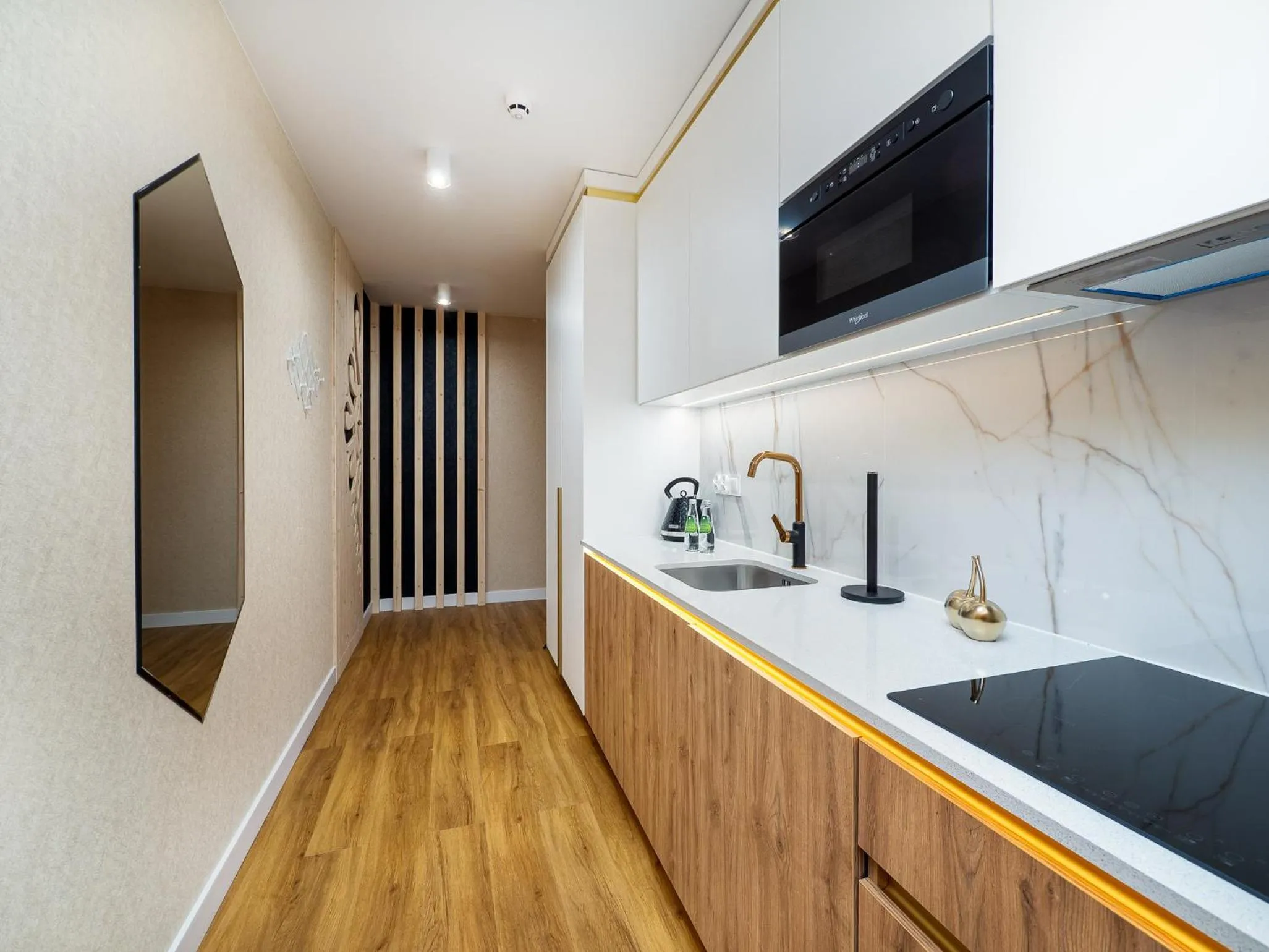 Kitchen or kitchenette in Aparthotel Góralski Spa 2