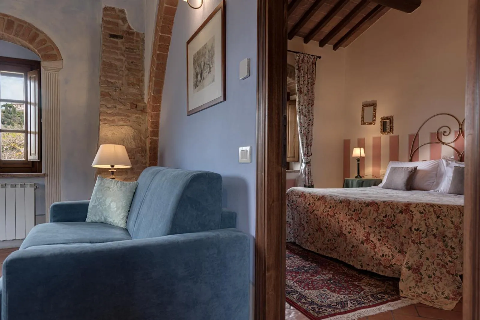 Living room, Bed in Agriturismo Nobile