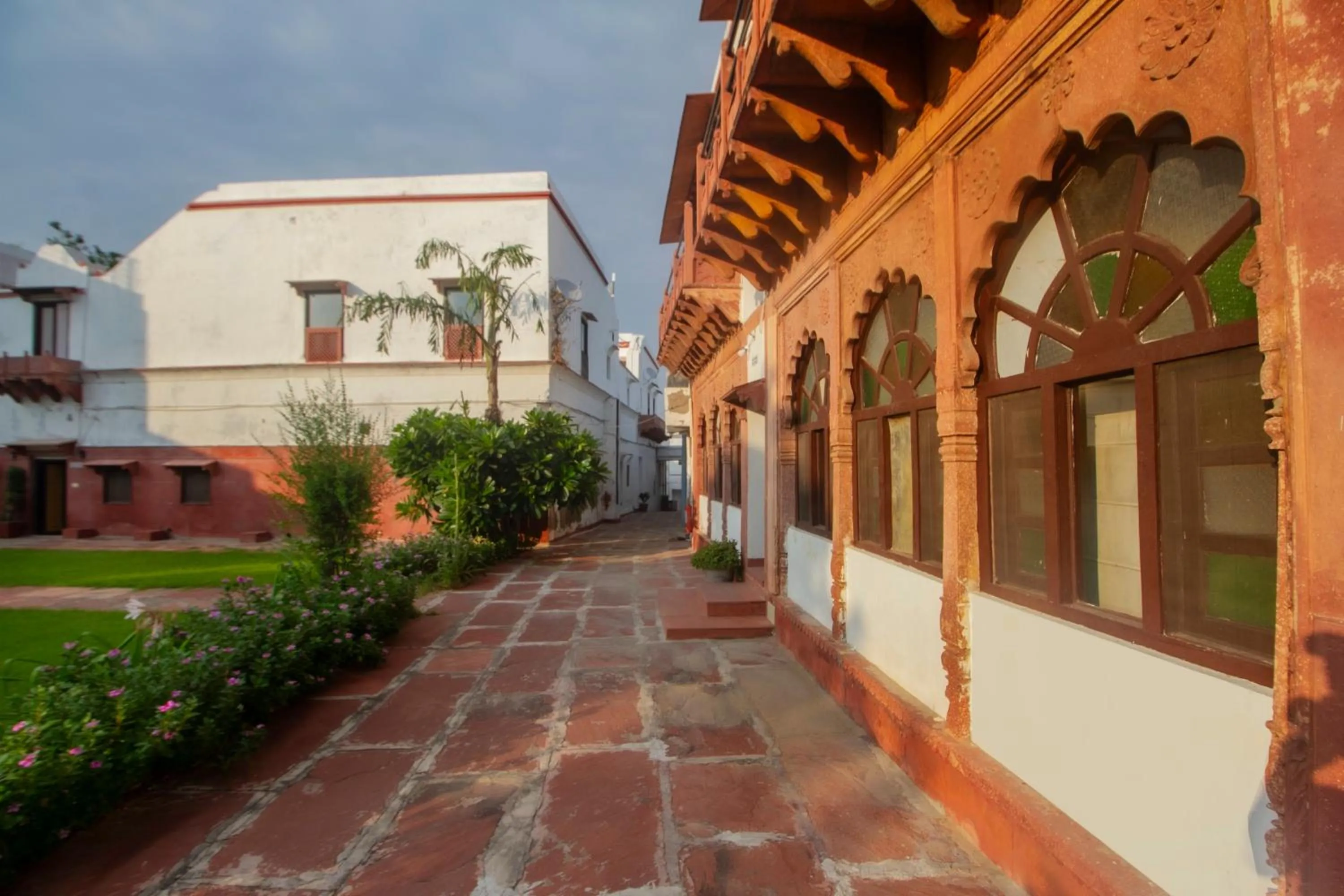 Garden in Amritara Chandra Mahal Haveli, Bharatpur