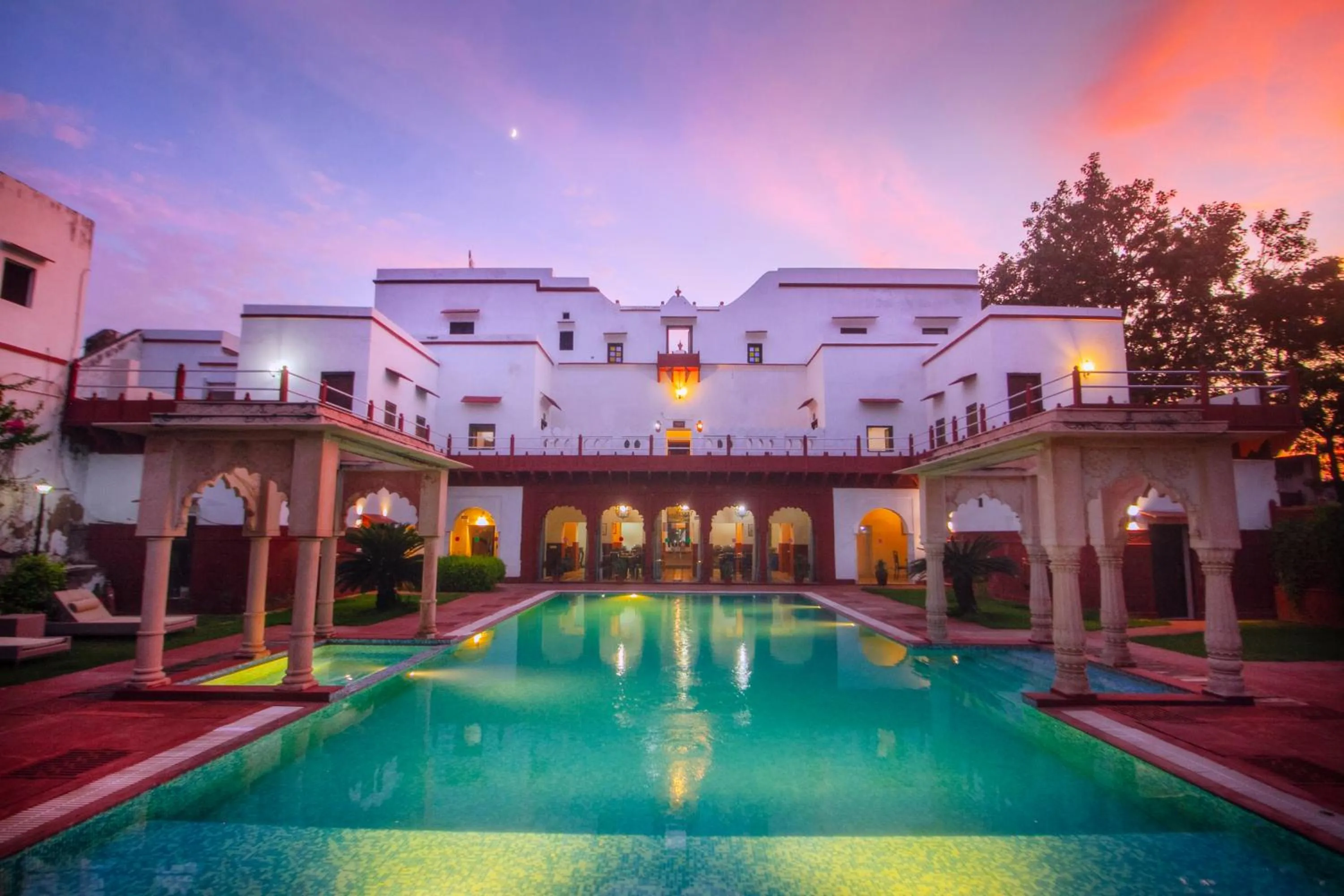 Facade/entrance in Amritara Chandra Mahal Haveli, Bharatpur
