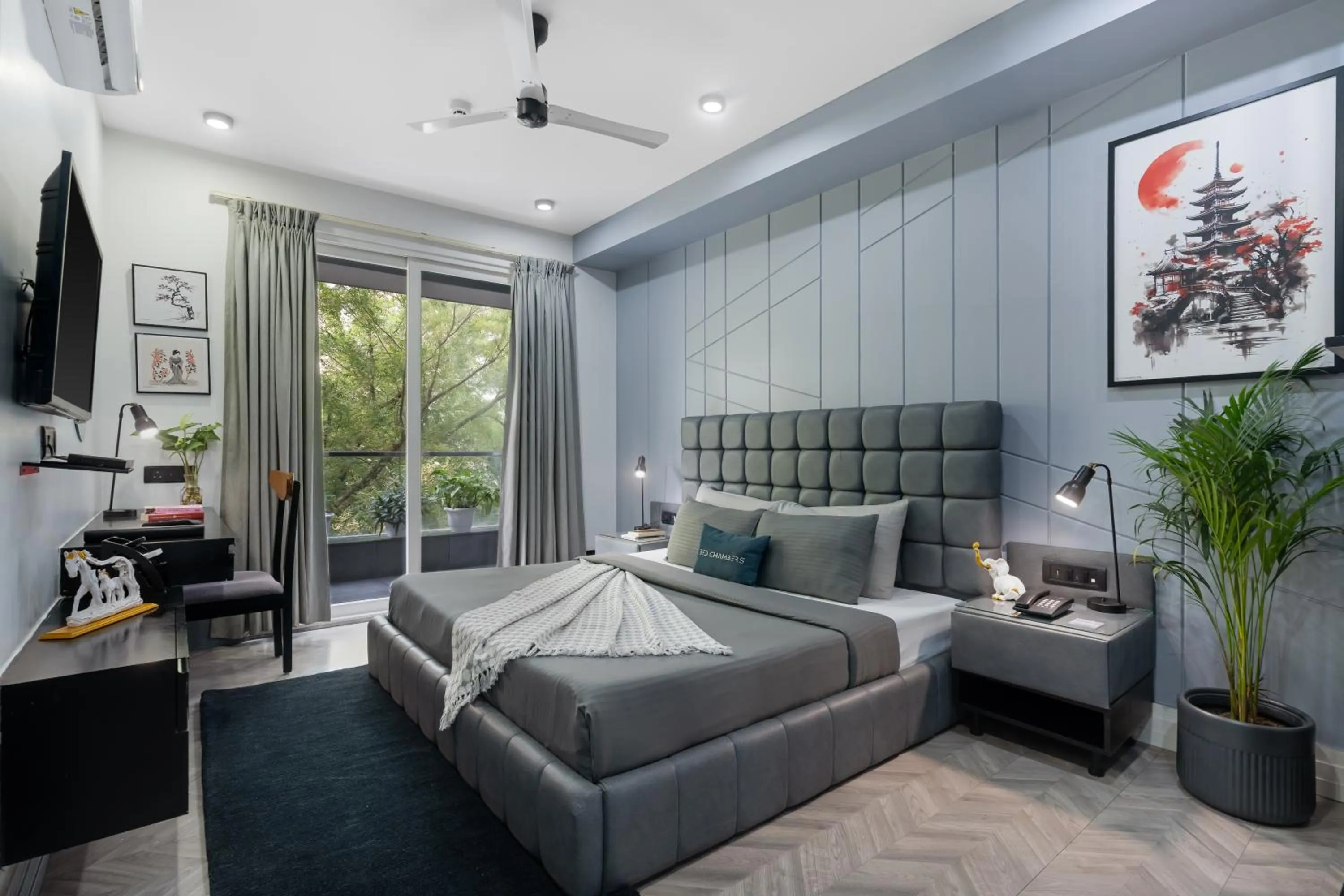 Bed in BedChambers Serviced Apartments, MG ROAD