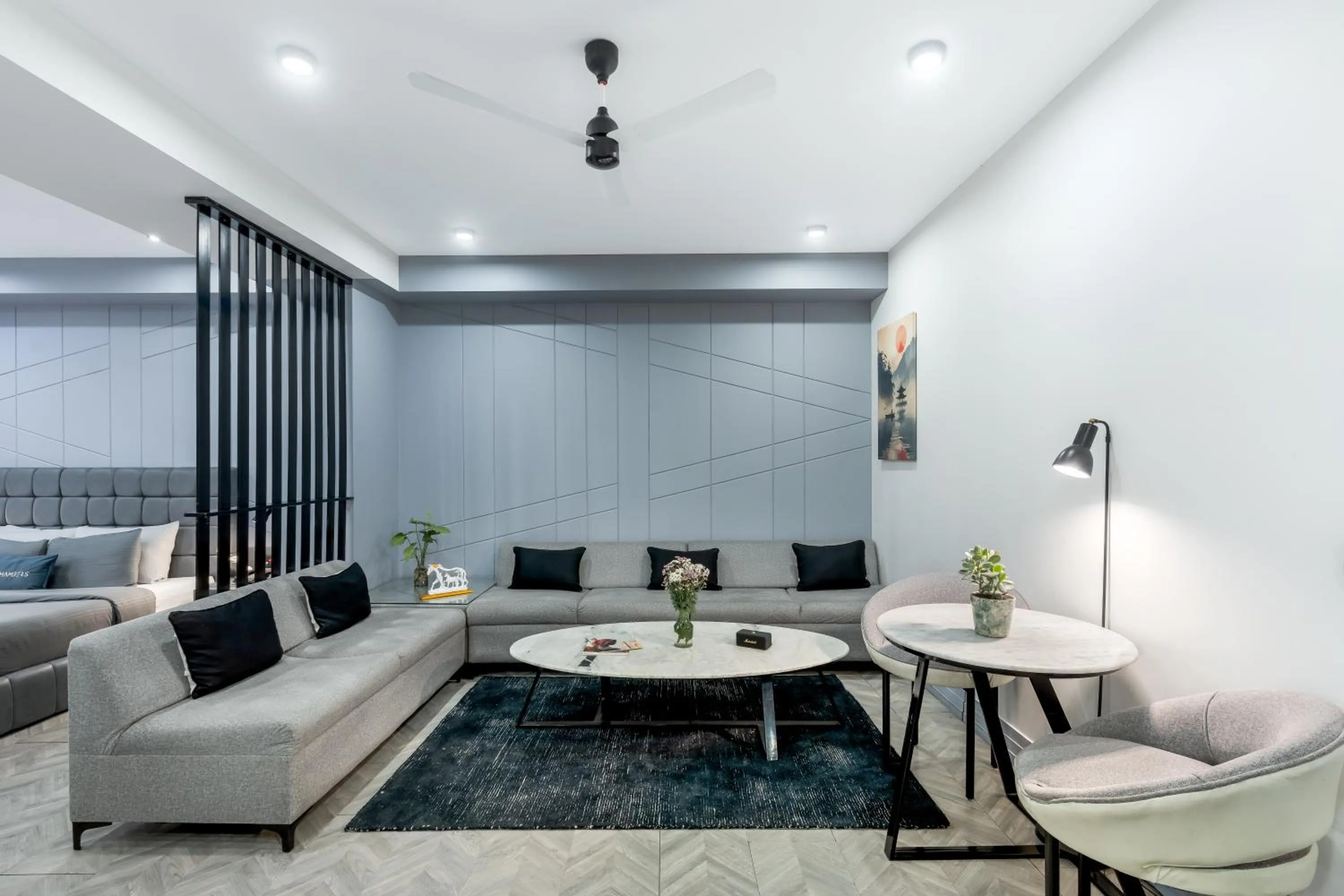 Living room in BedChambers Serviced Apartments, MG ROAD