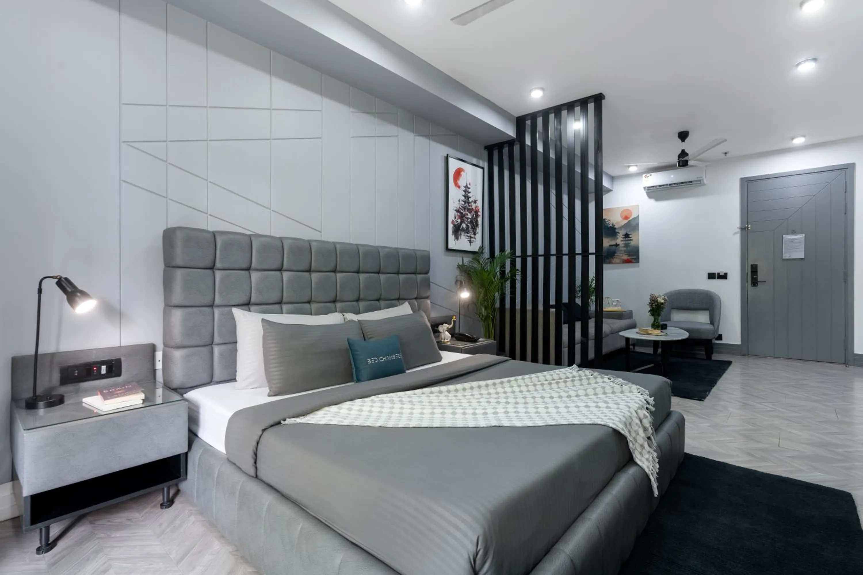 Bed in BedChambers Serviced Apartments, MG ROAD