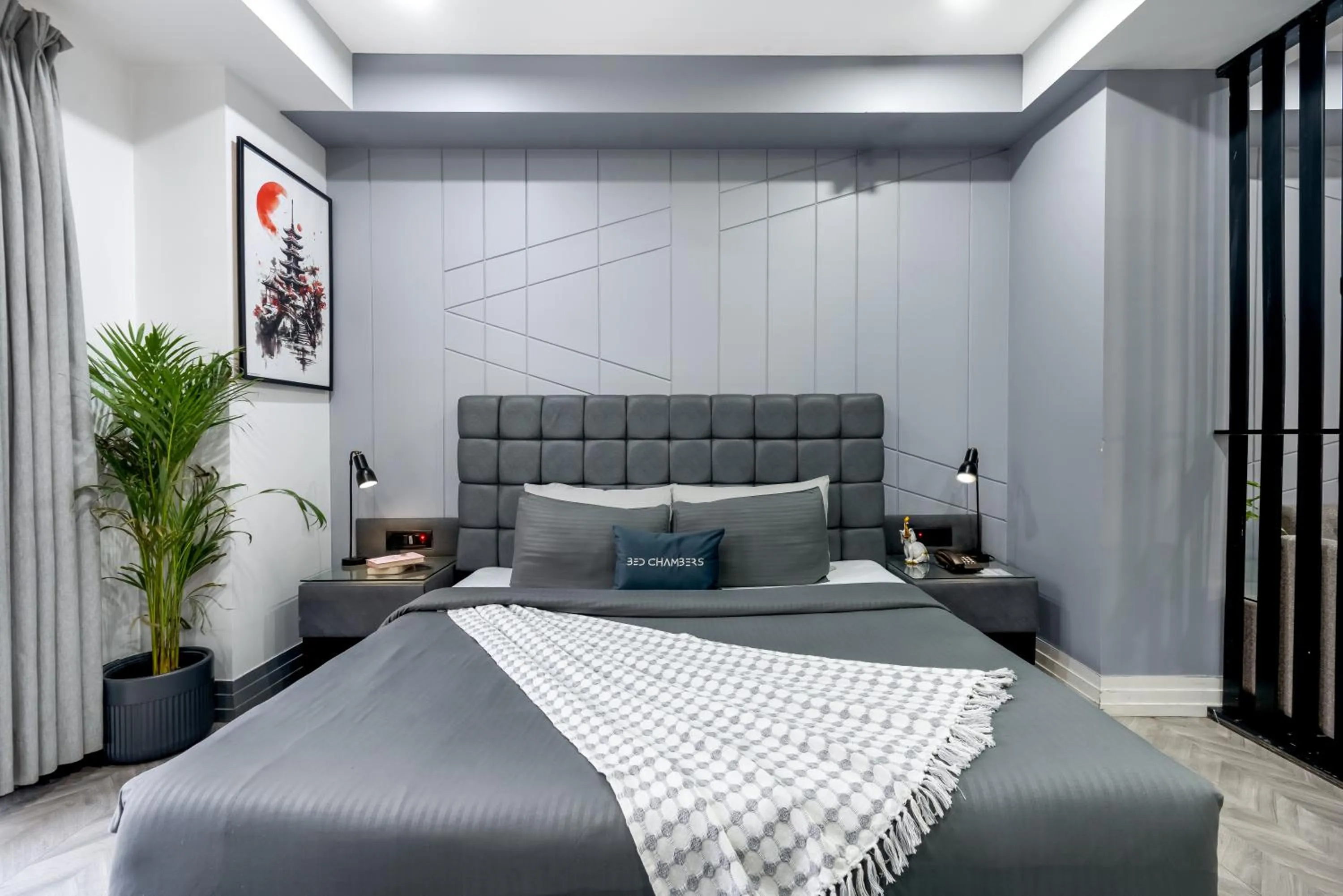 Bed in BedChambers Serviced Apartments, MG ROAD