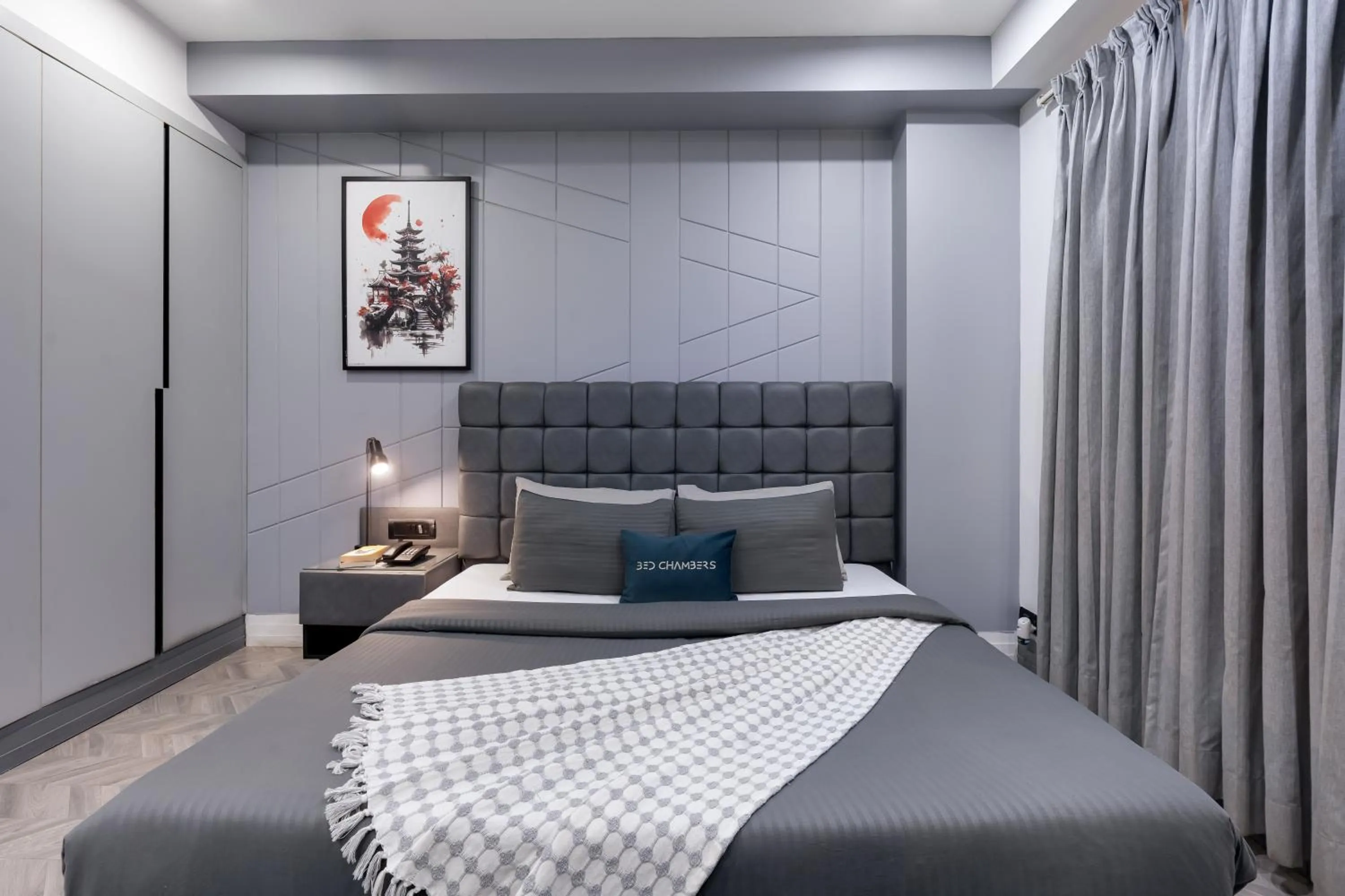 Bed in BedChambers Serviced Apartments, MG ROAD