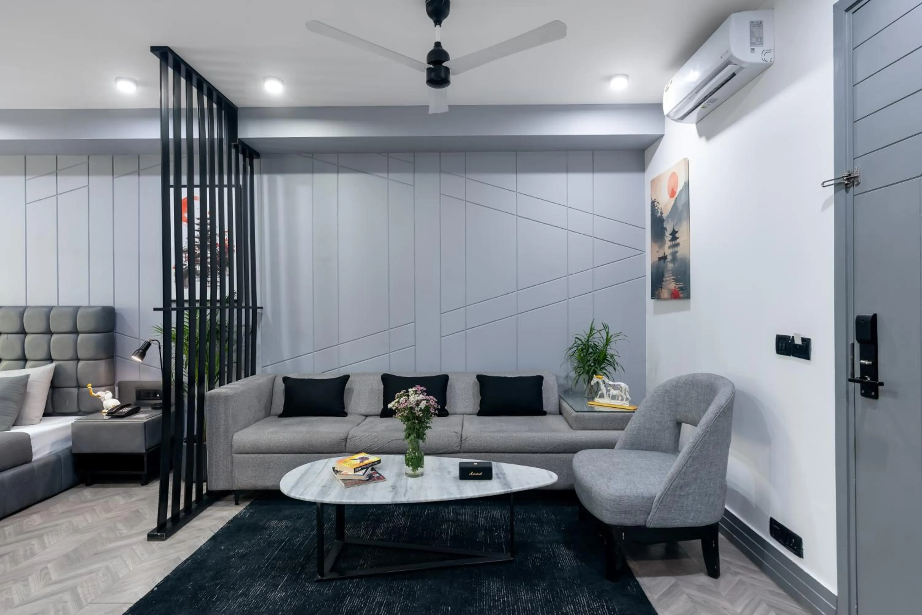 Living room in BedChambers Serviced Apartments, MG ROAD