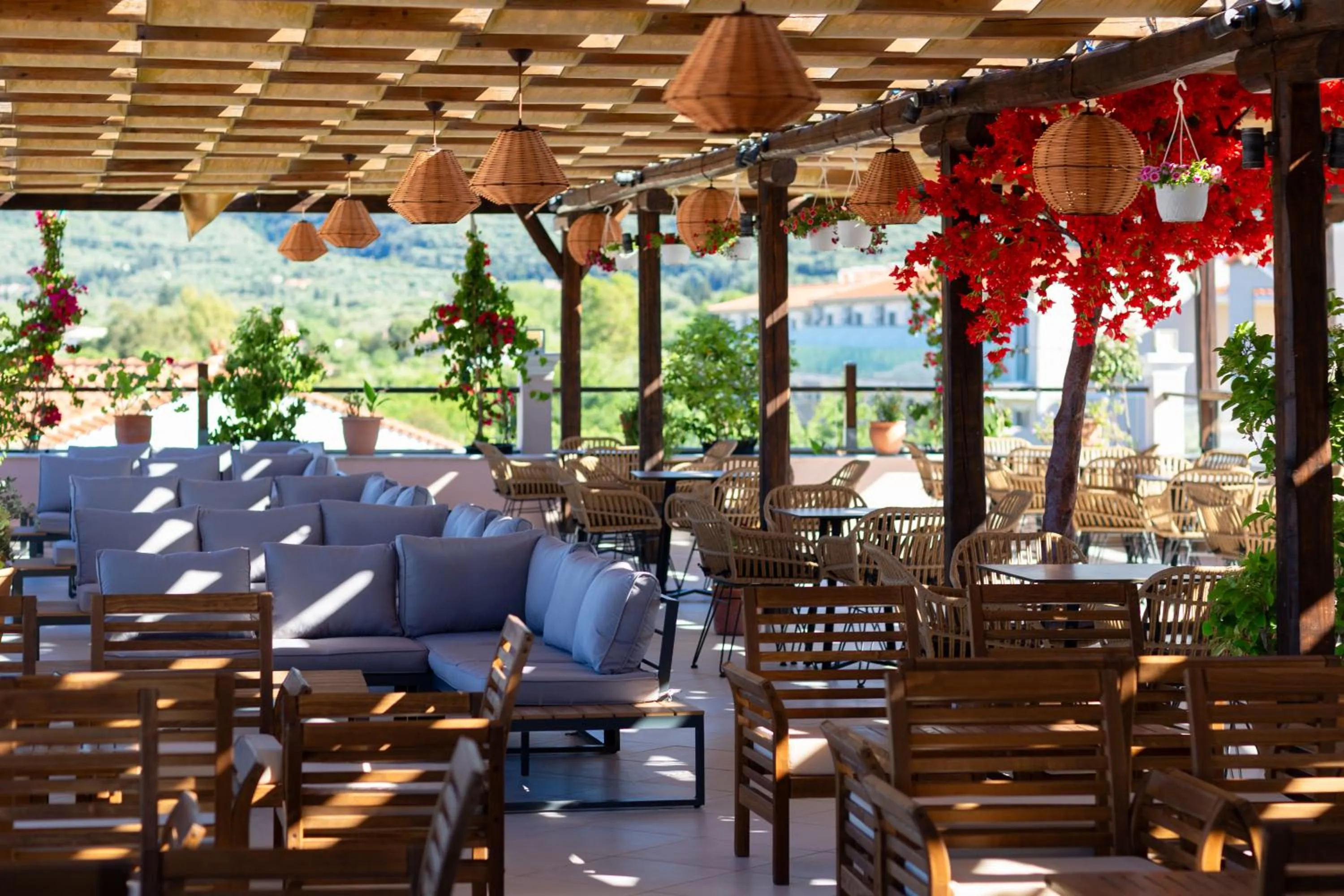 Seating area in Angela Beach Hotel & Apts