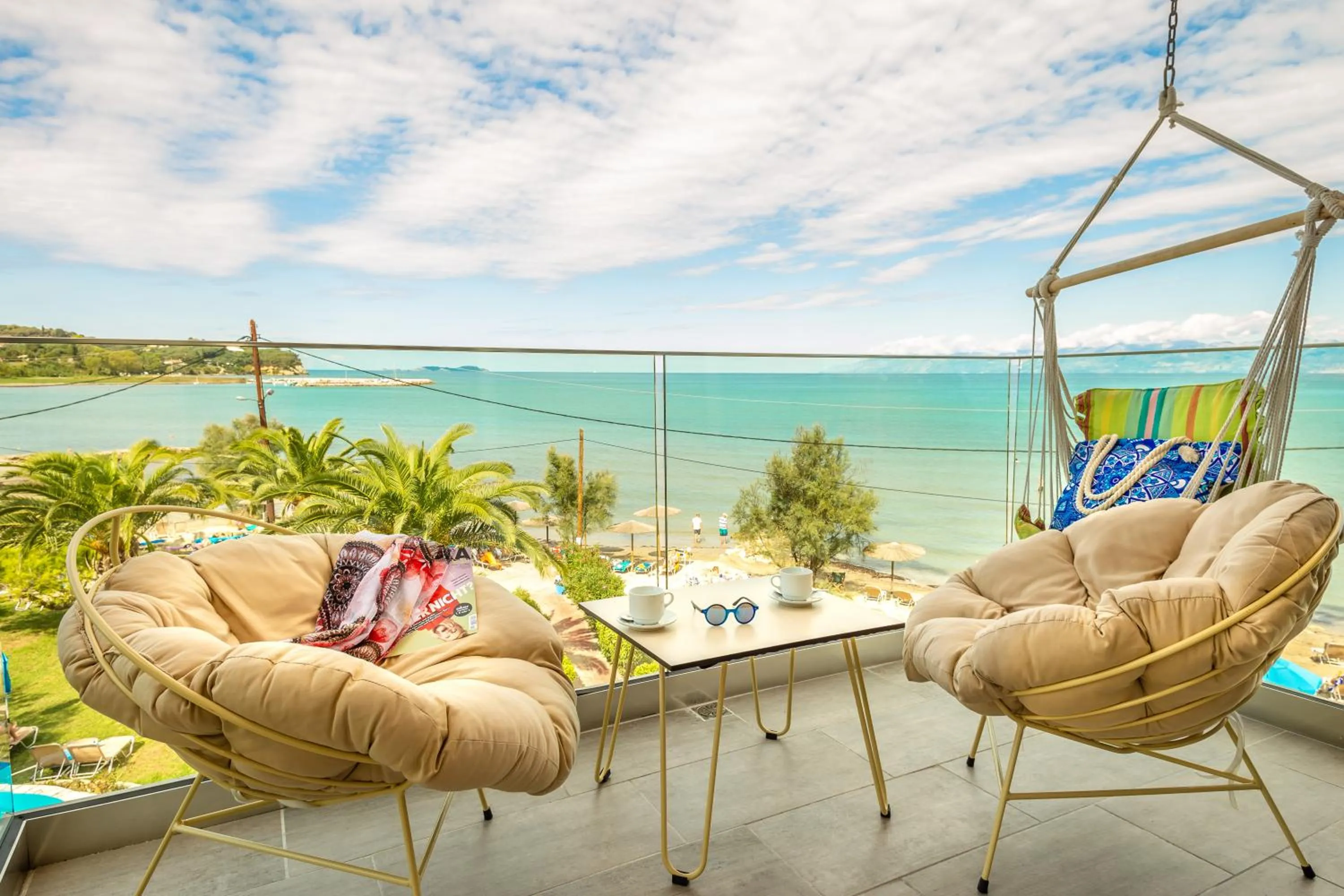 Sea view in Angela Beach Hotel & Apts