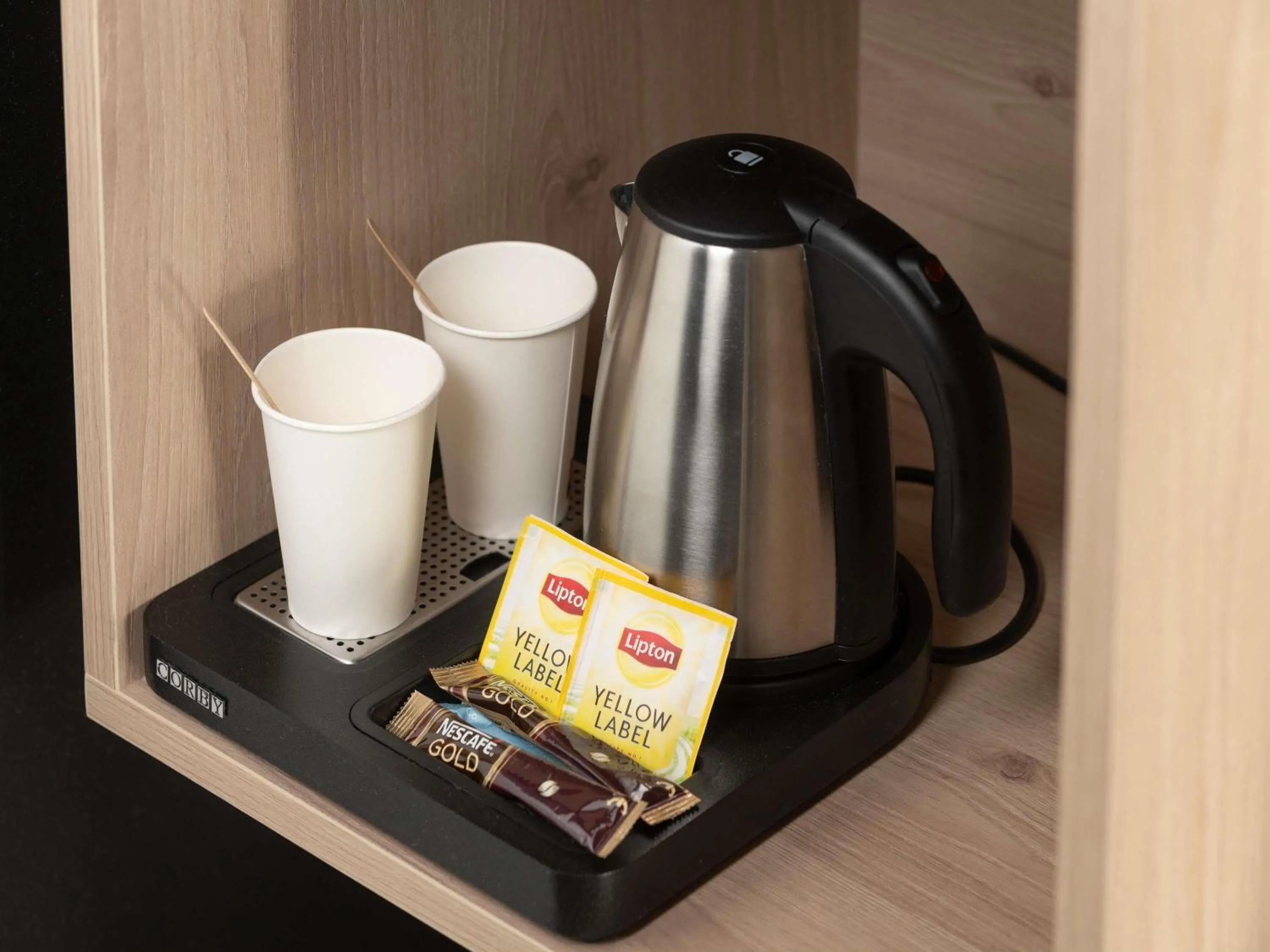 Bedroom in ibis Styles Namur