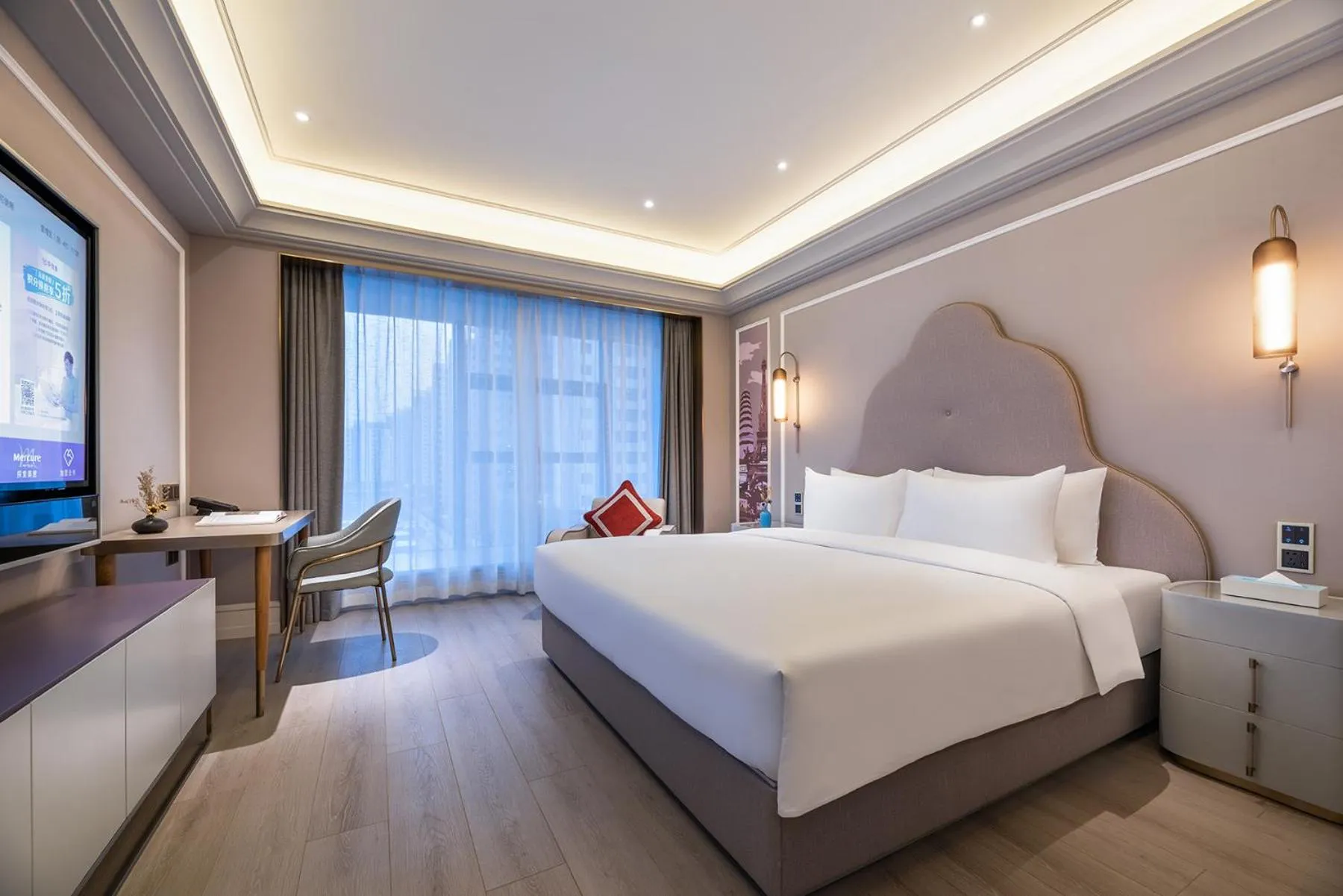 Bed in Mercure Yan'an Downtown