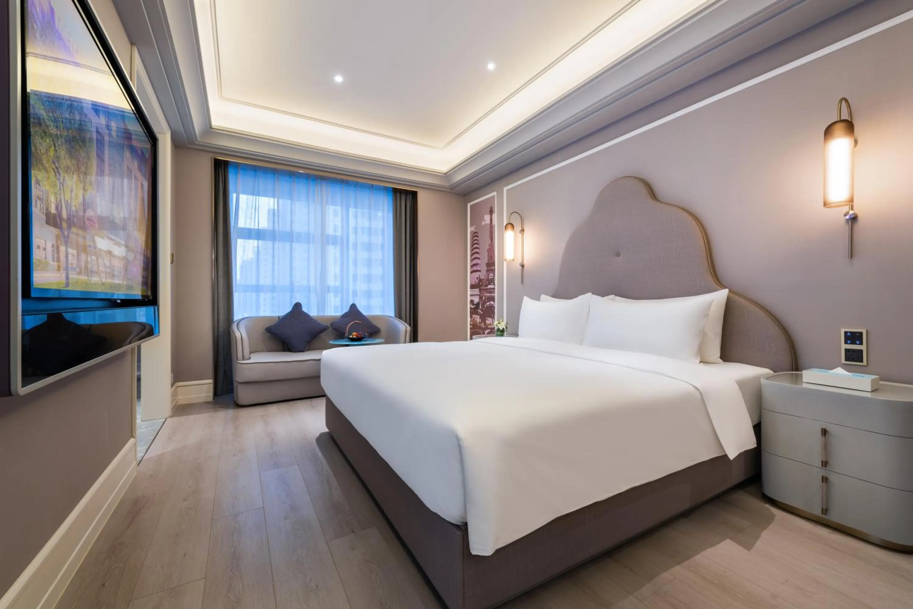 TV and multimedia, Bed in Mercure Yan'an Downtown