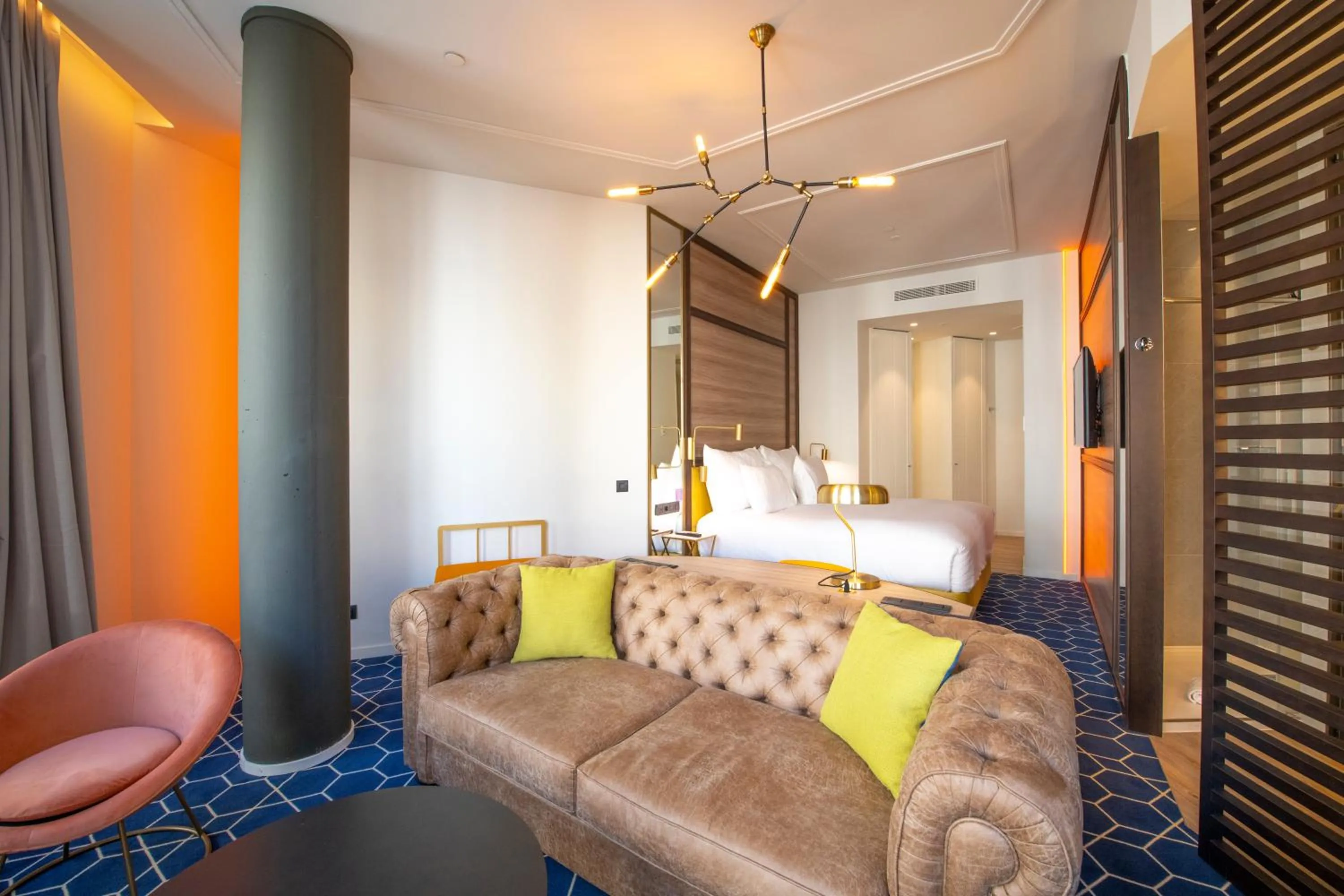 Decorative detail, Bed in Pestana CR7 Gran Vía Madrid