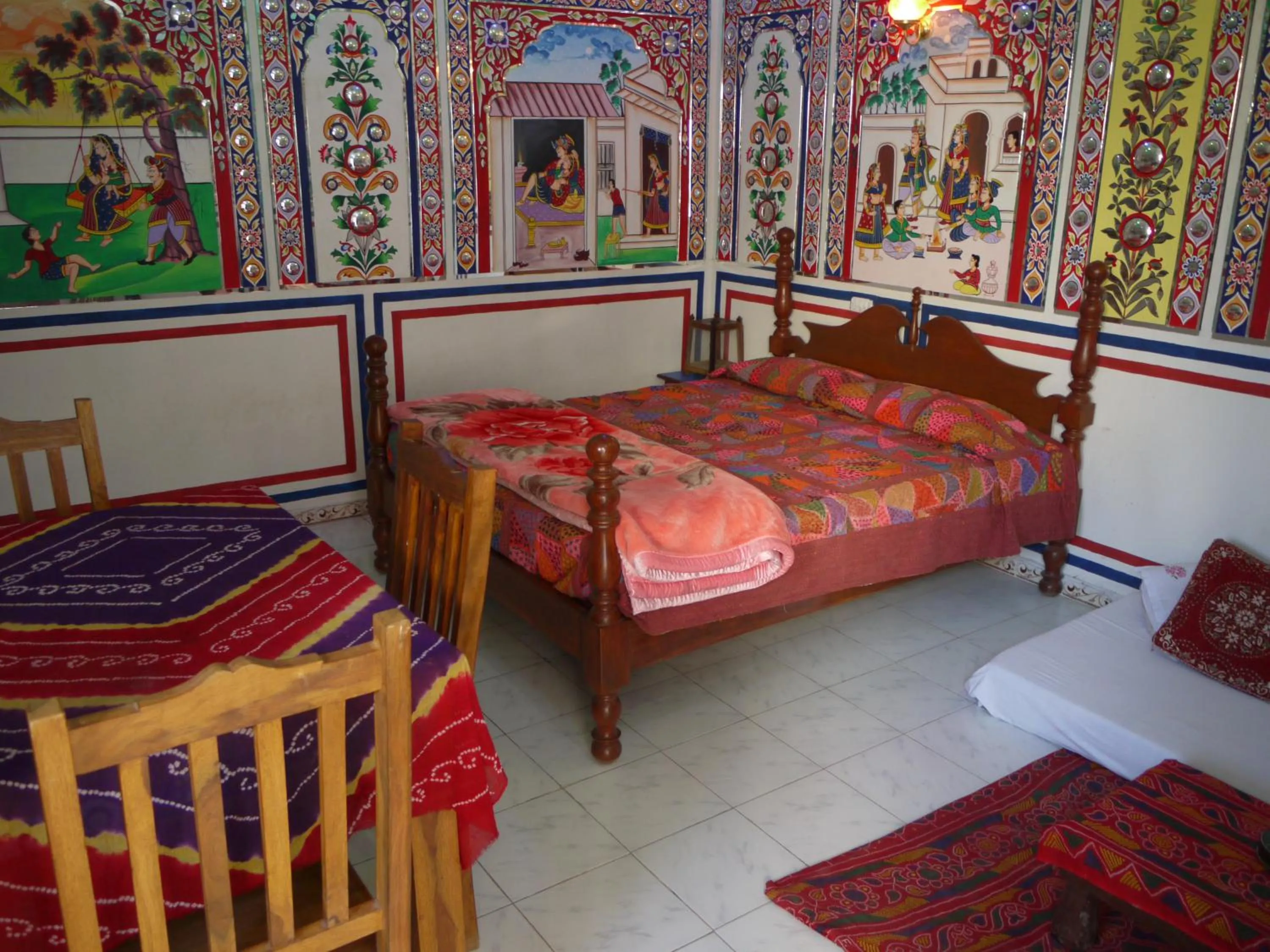 Bedroom, Bed in Hotel Shekhawati Mandawa