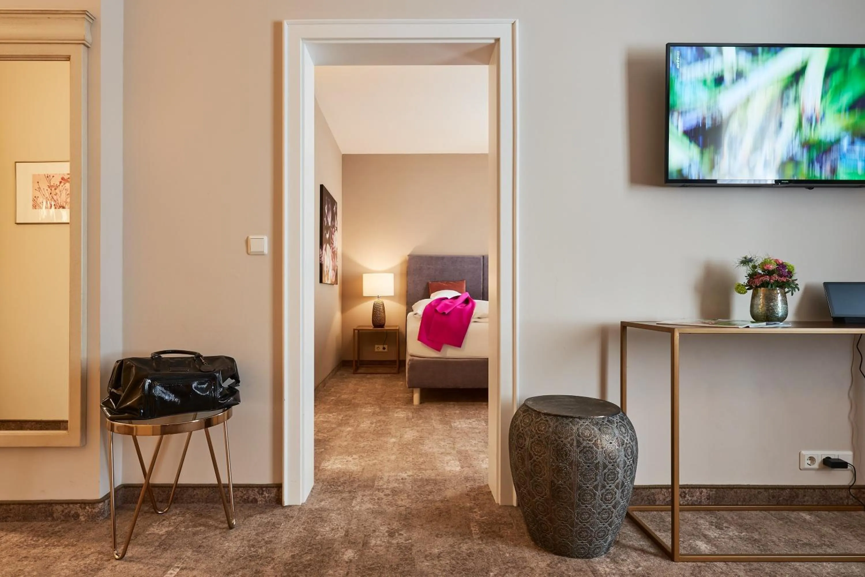 Photo of the whole room, Bed in Romantik Hotel am Brühl