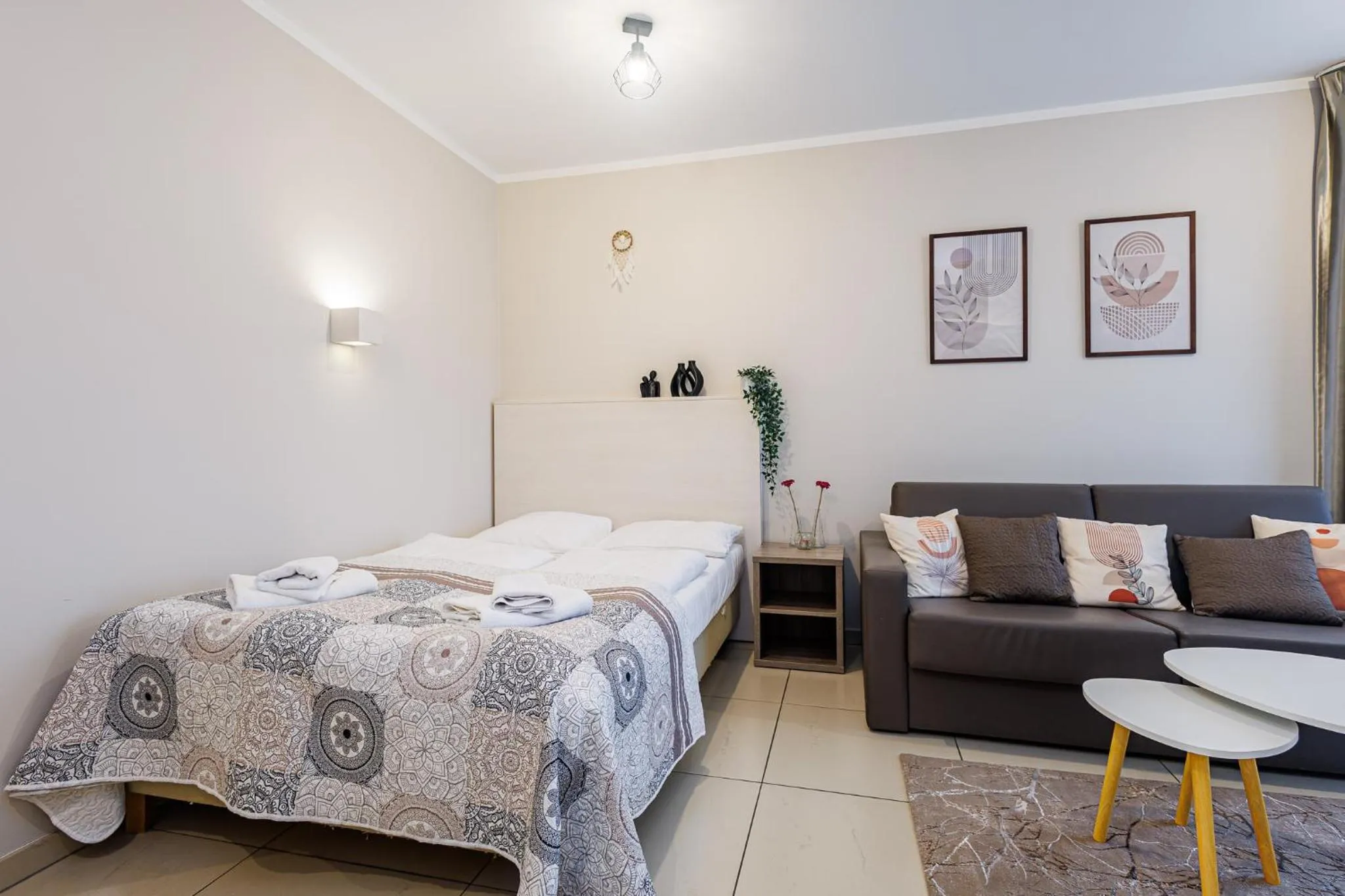 Bed in Baltic Cliff Apartamenty