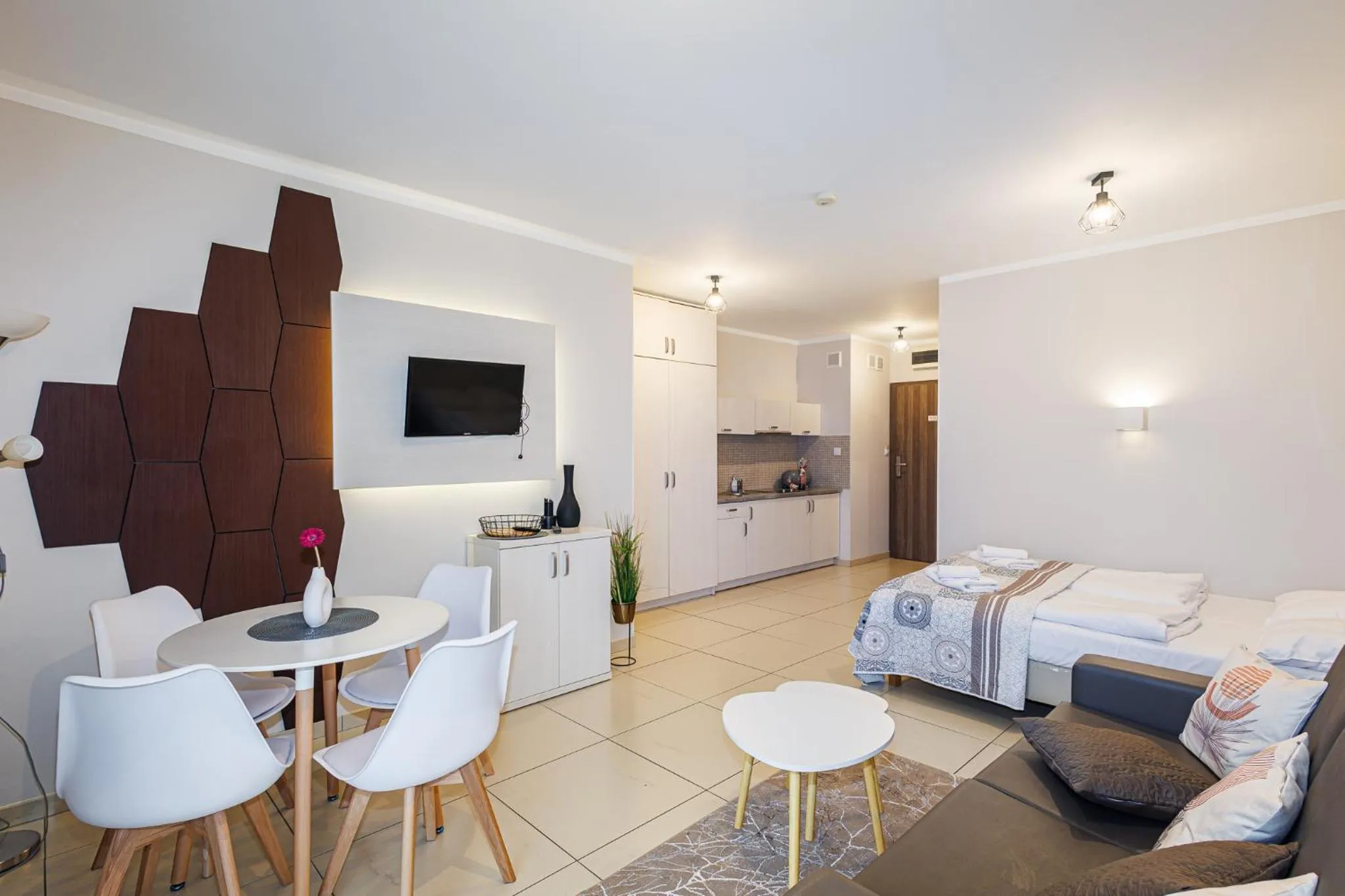 Bed in Baltic Cliff Apartamenty