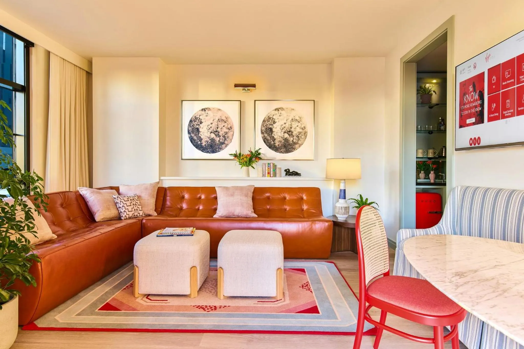 Living room in Virgin Hotels New Orleans