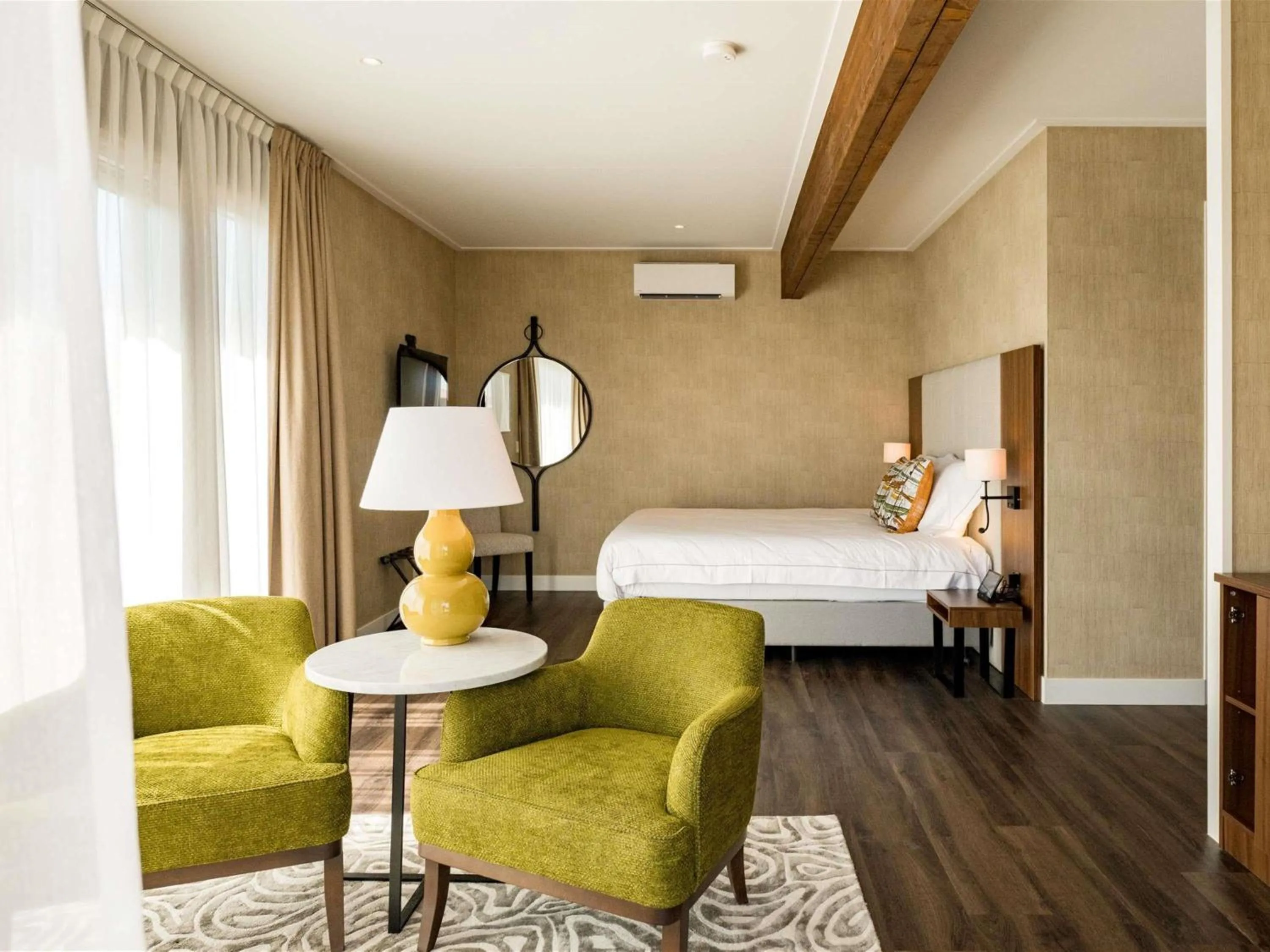 Bedroom, Bed in Hotel Ter Zand - Handwritten Collection