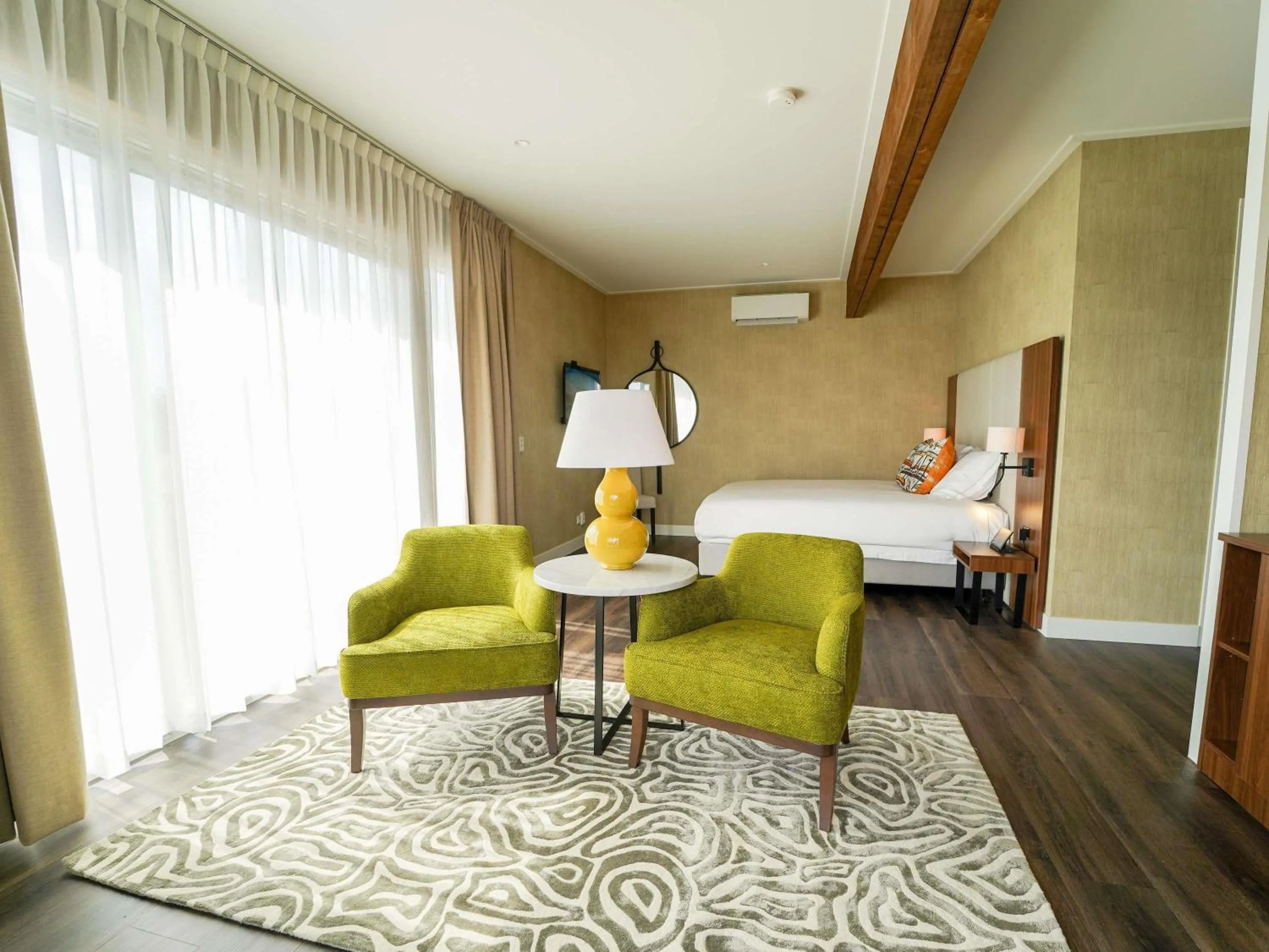 Bedroom, Bed in Hotel Ter Zand - Handwritten Collection