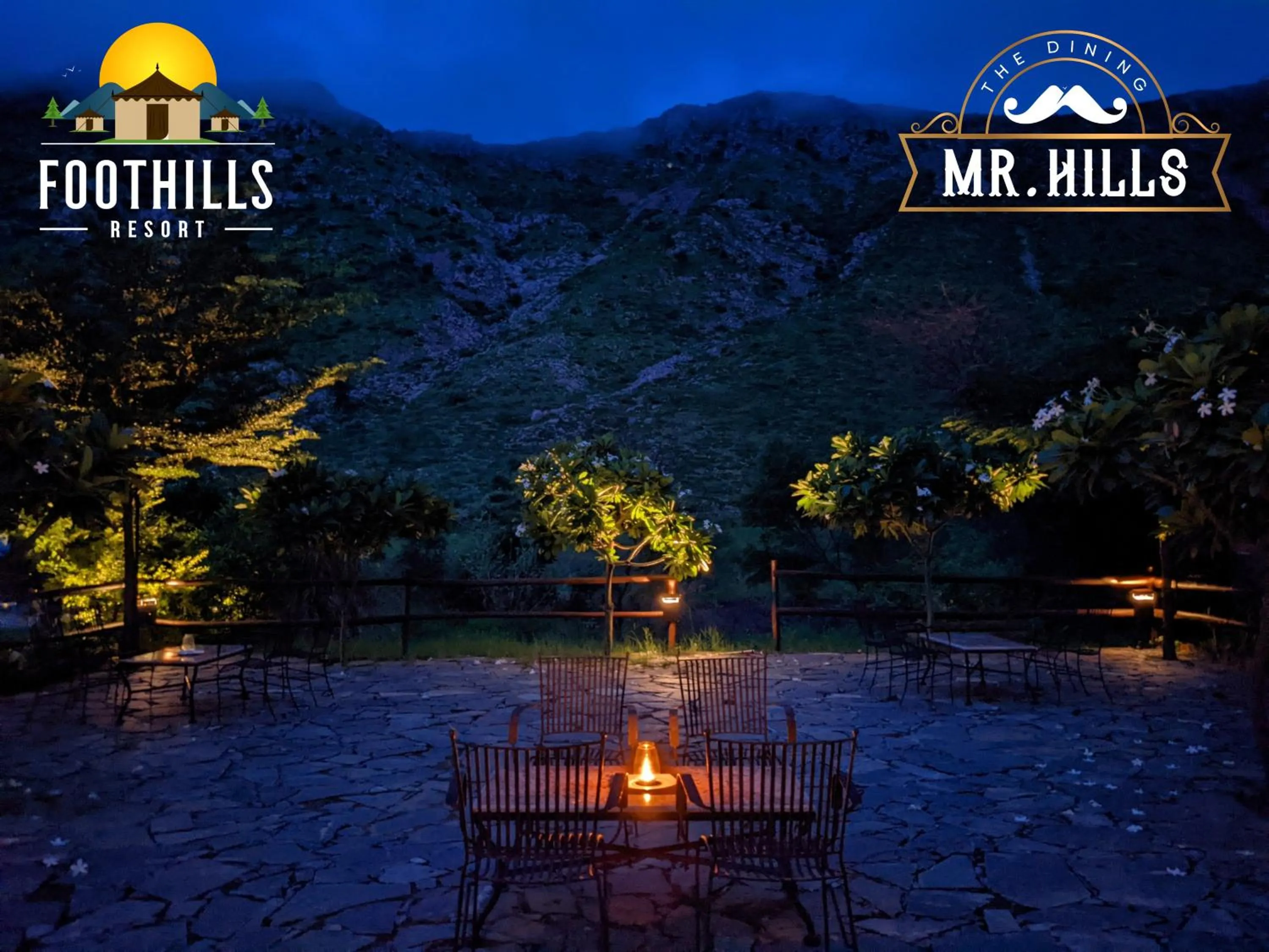 Mountain view in Foothill Pushkar Resort