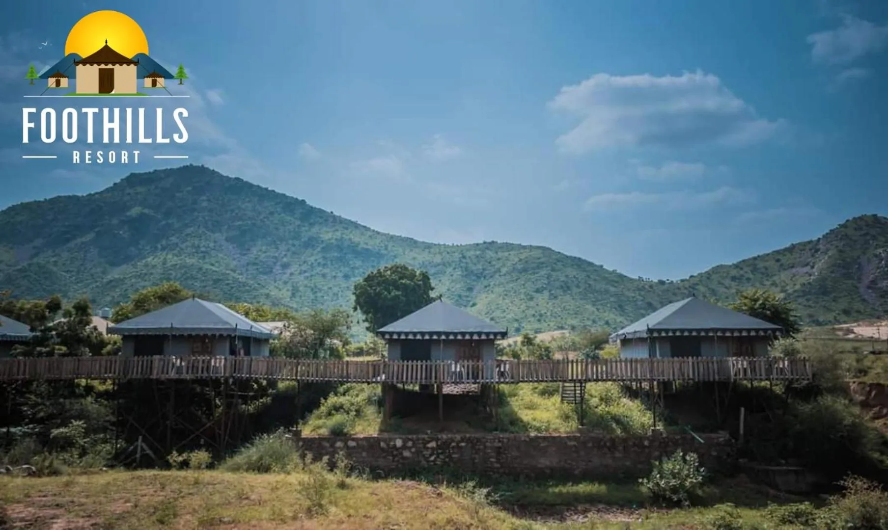 Property building in Foothill Pushkar Resort