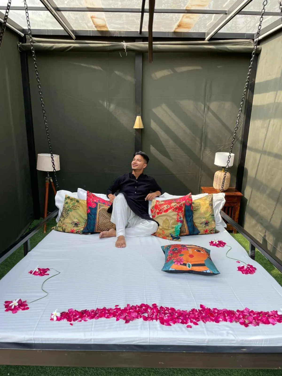 Bedroom, Bed in Foothill Pushkar Resort