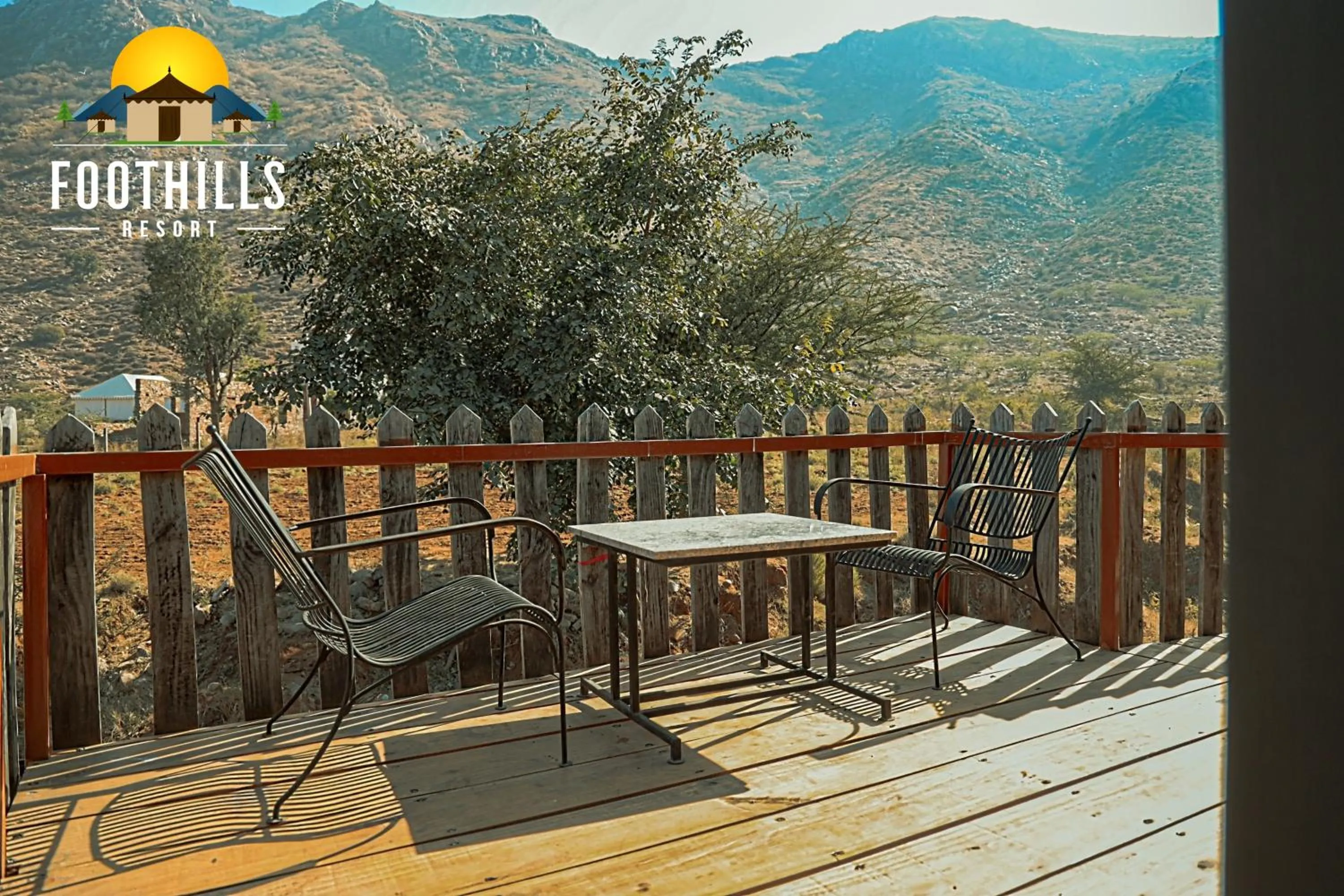 Patio in Foothill Pushkar Resort