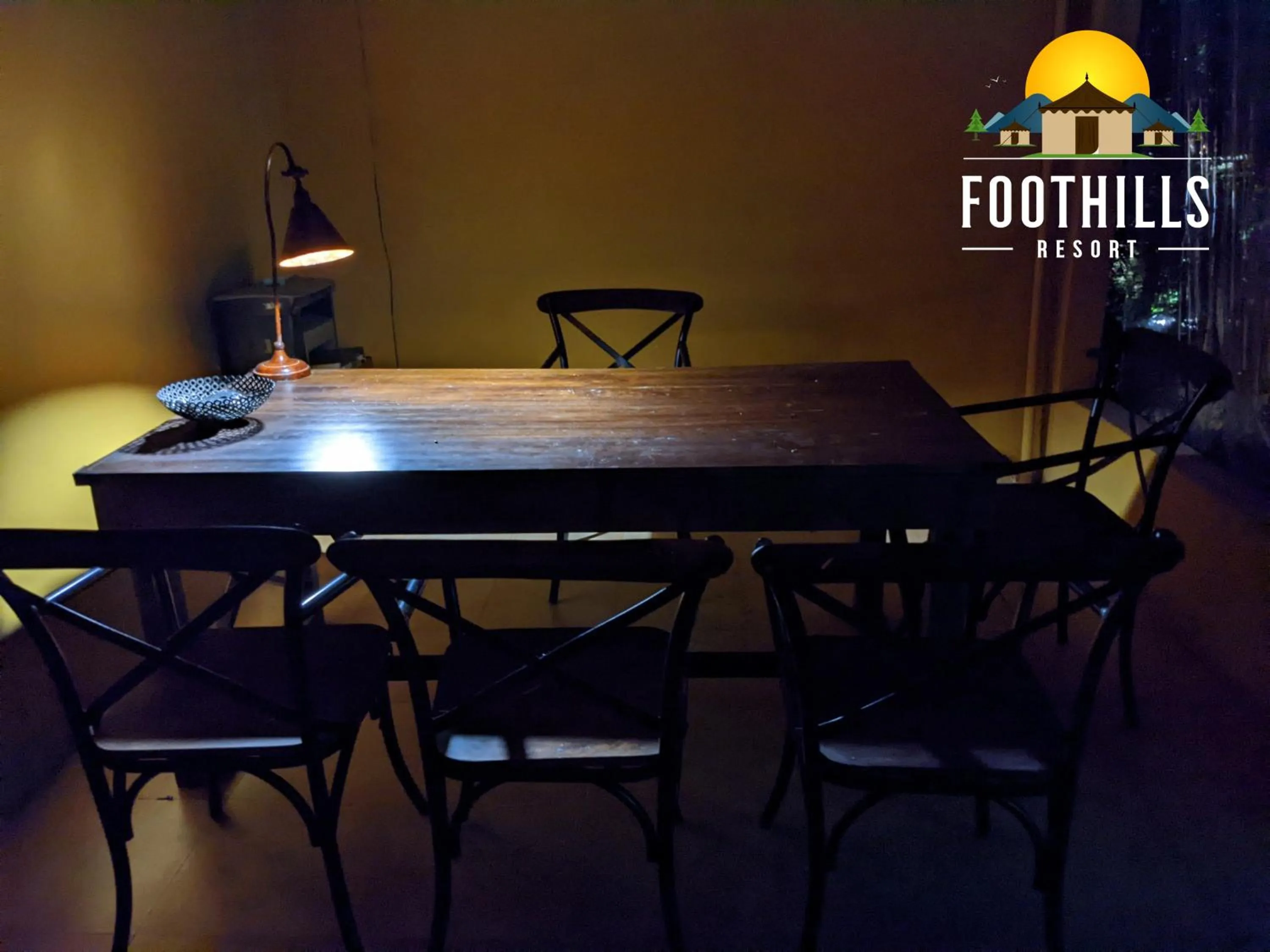 Living room in Foothill Pushkar Resort