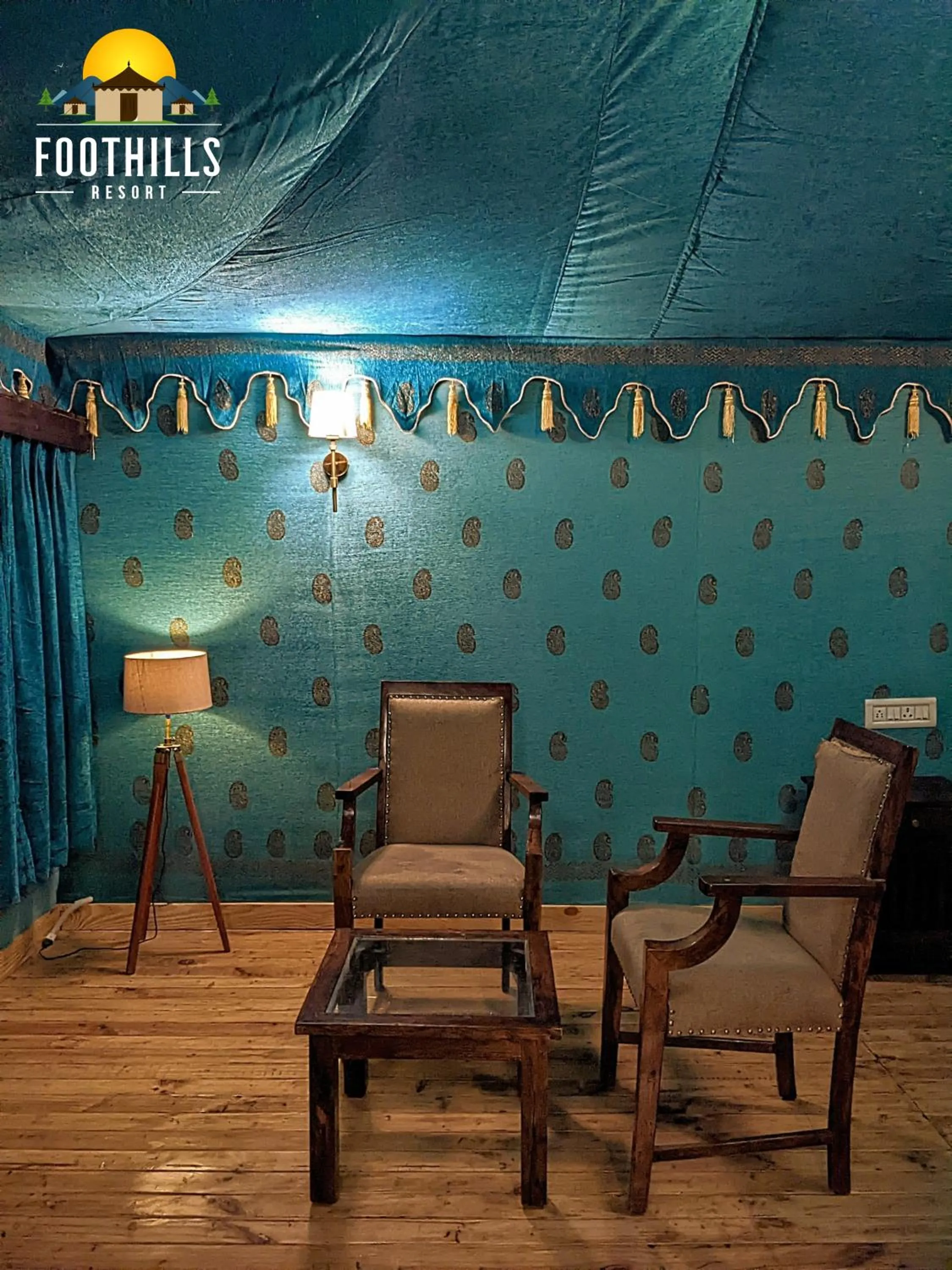 Living room in Foothill Pushkar Resort