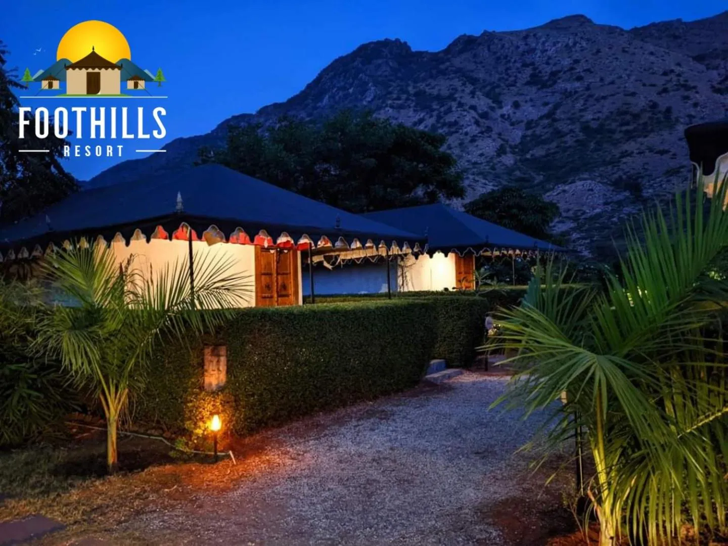 Mountain view in Foothill Pushkar Resort