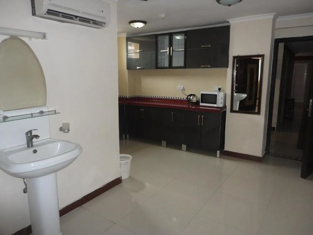 Kitchen or kitchenette in Urban Rose Hotel & Apartments