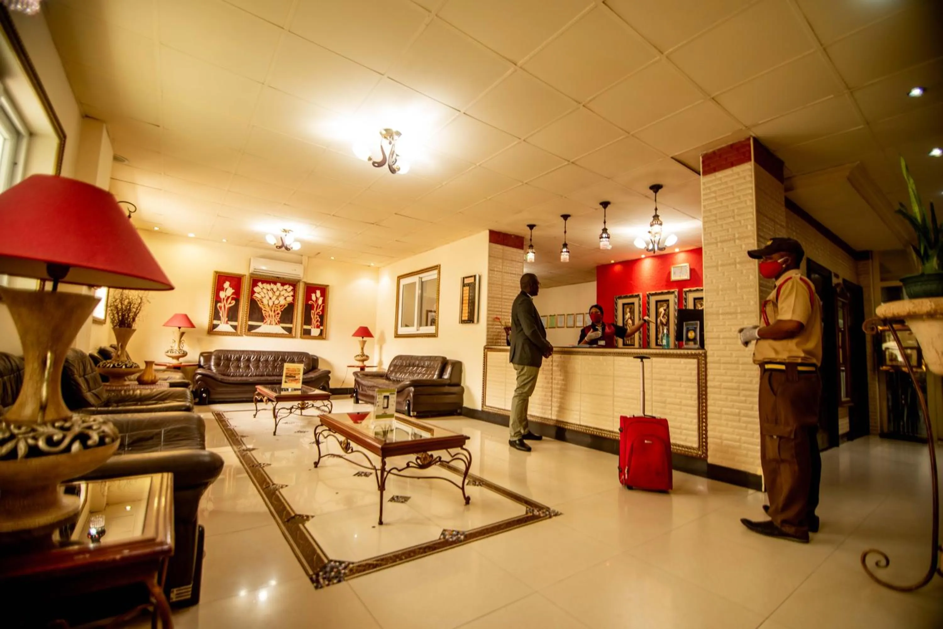 Lobby or reception in Urban Rose Hotel & Apartments