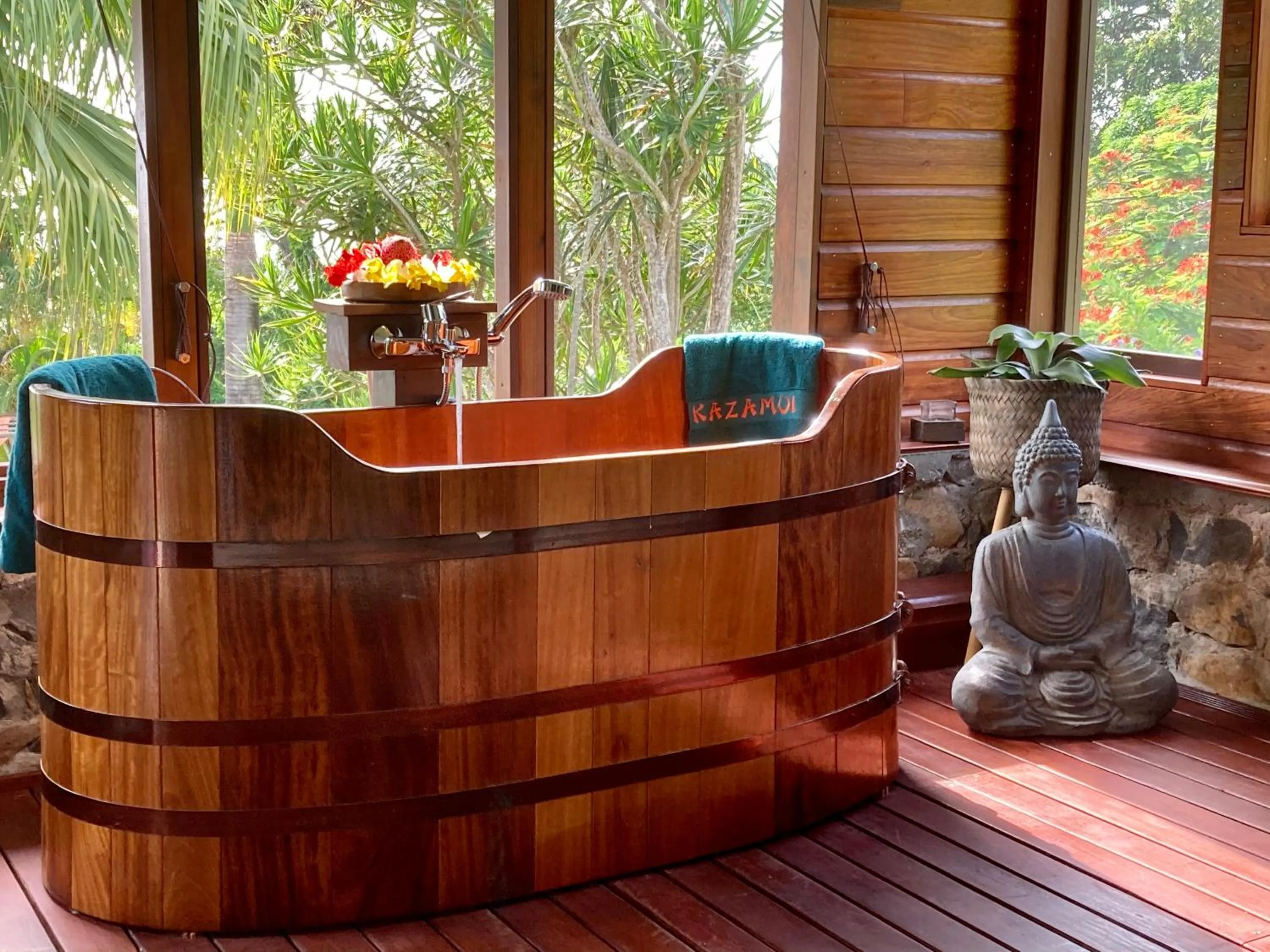 Bathroom in TropicAngel ECOLODGE de Charme