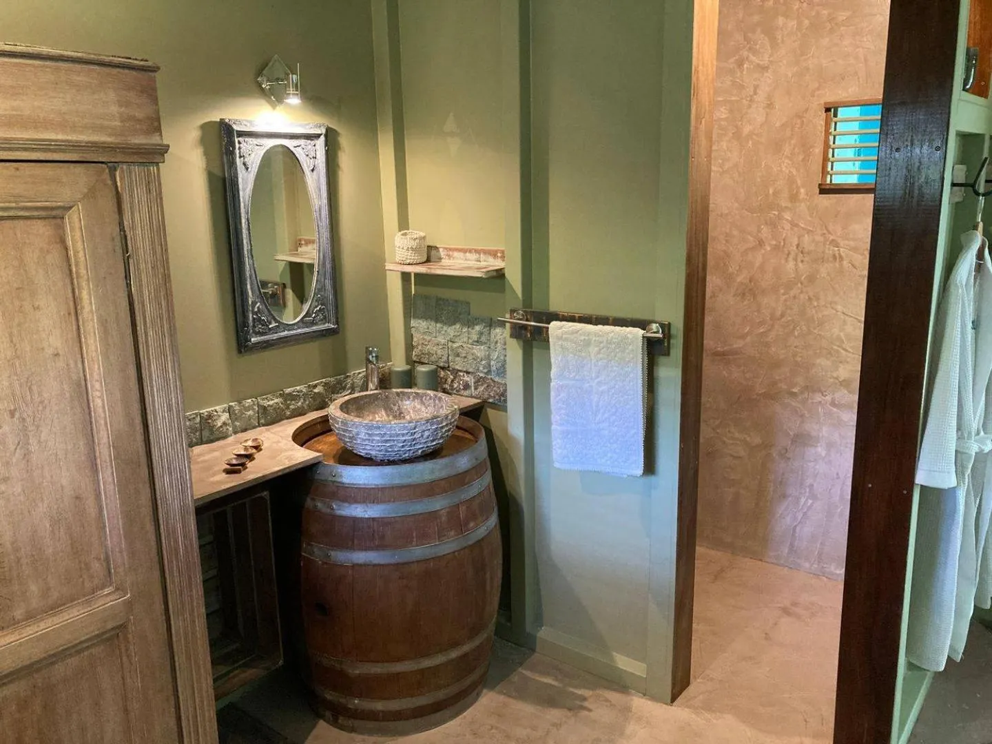 Bathroom in TropicAngel ECOLODGE de Charme