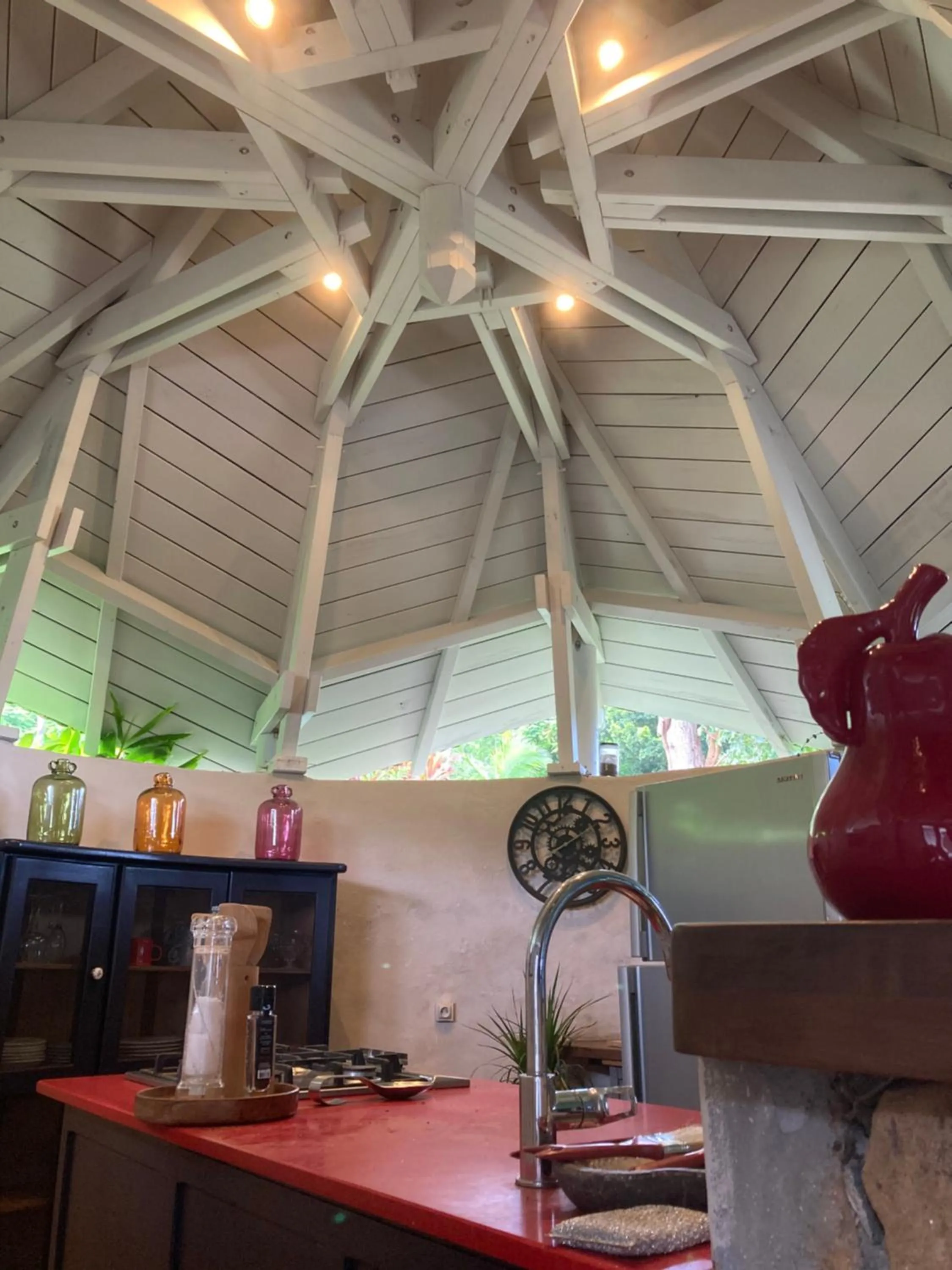 Kitchen or kitchenette in TropicAngel ECOLODGE de Charme